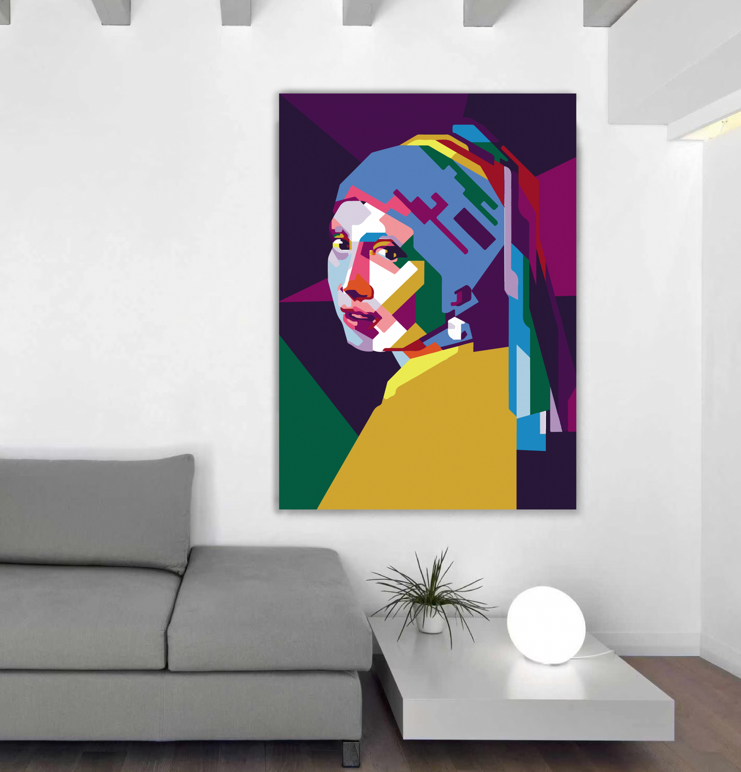 POP-02 DAME Radiant Girl Pop Art Modern Wall Art TG