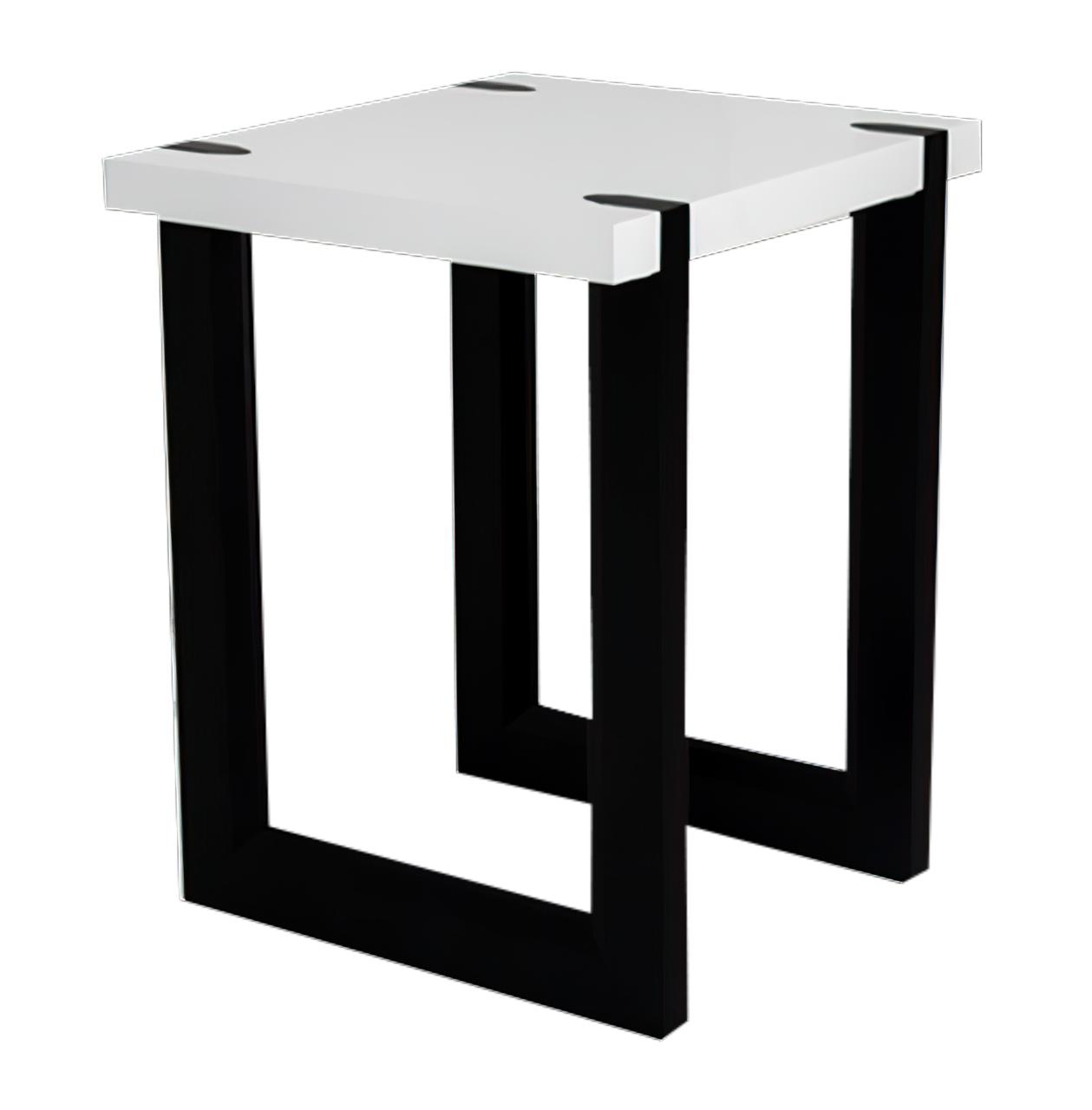 10504 ROME Satin White End Table