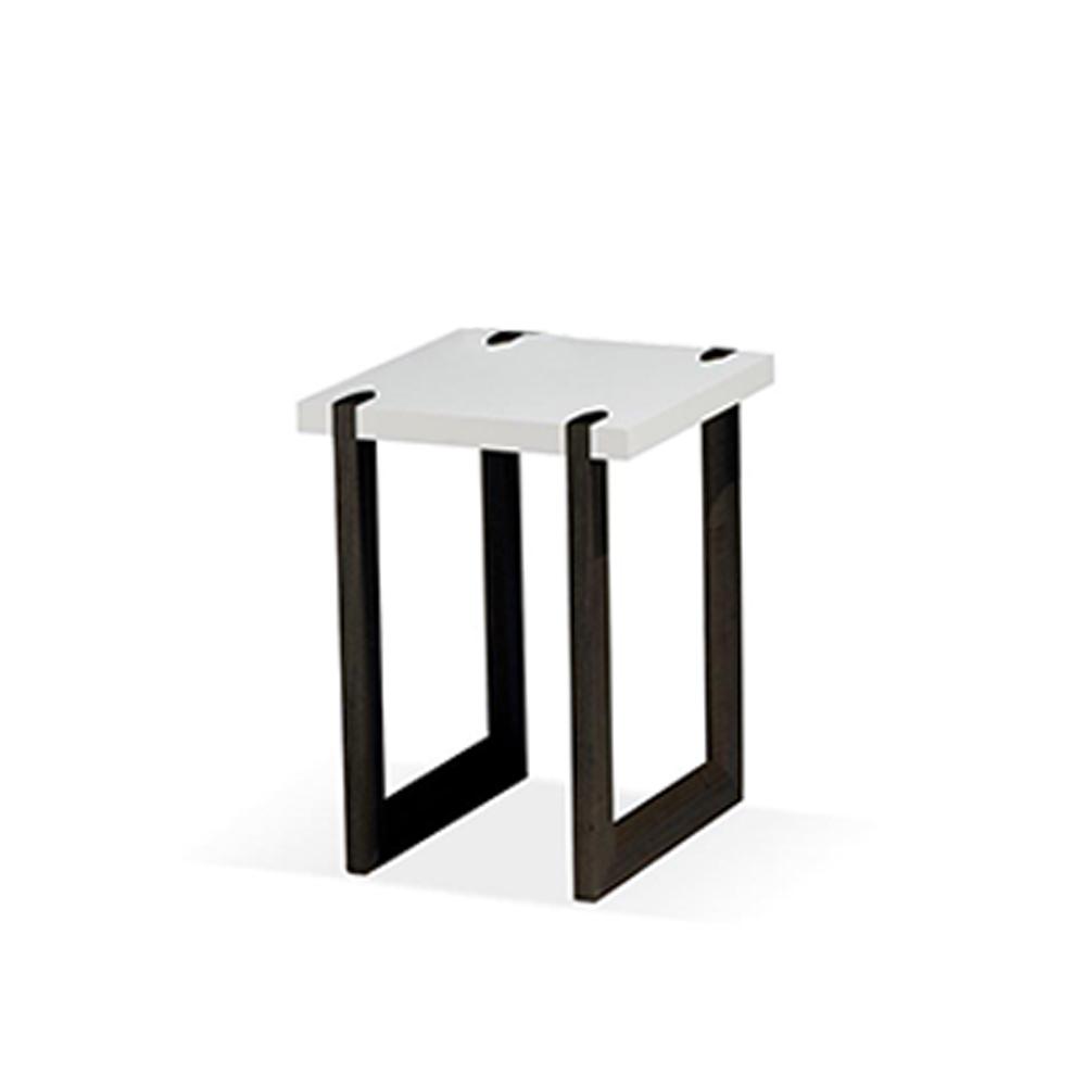10504 ROME Satin White End Table