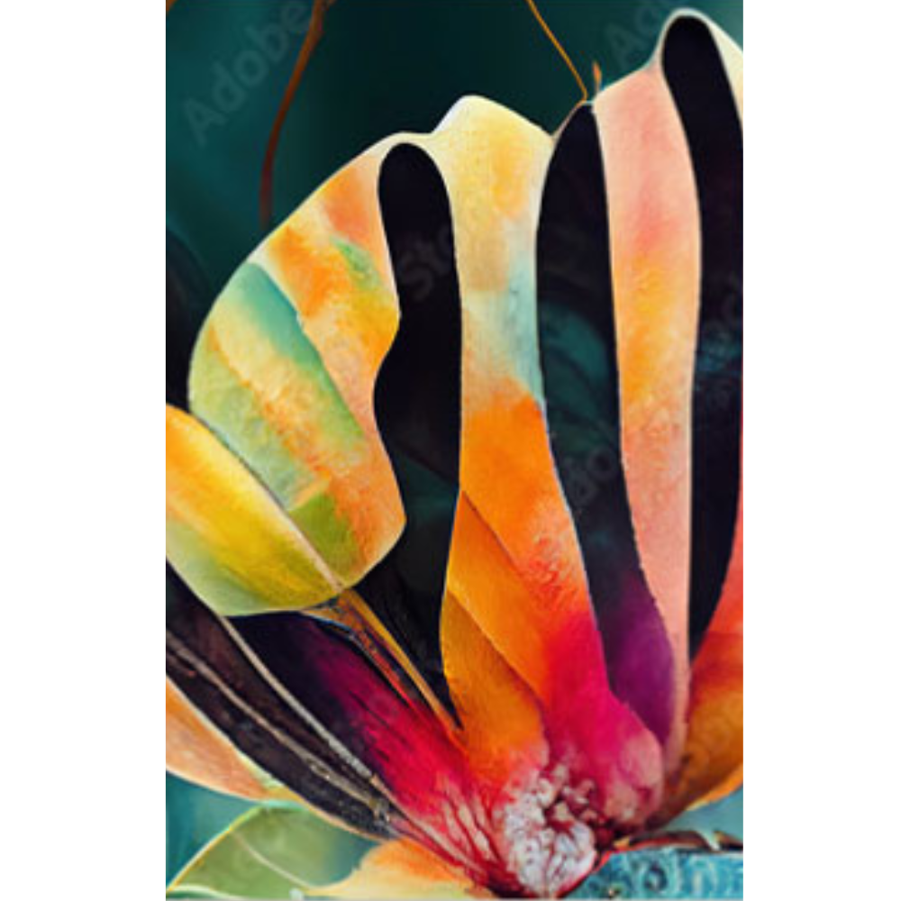 NC-99 DORYN Monstera Leaves Modern Wall Art