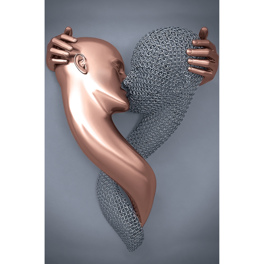 SULC-48 MAYA Rose Gold Romantic Figures Modern Acrylic Wall Art