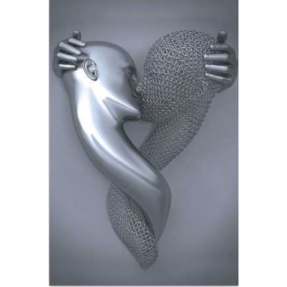 SULC-48 MAYA Red Romantic Figures Modern Wall Art TG