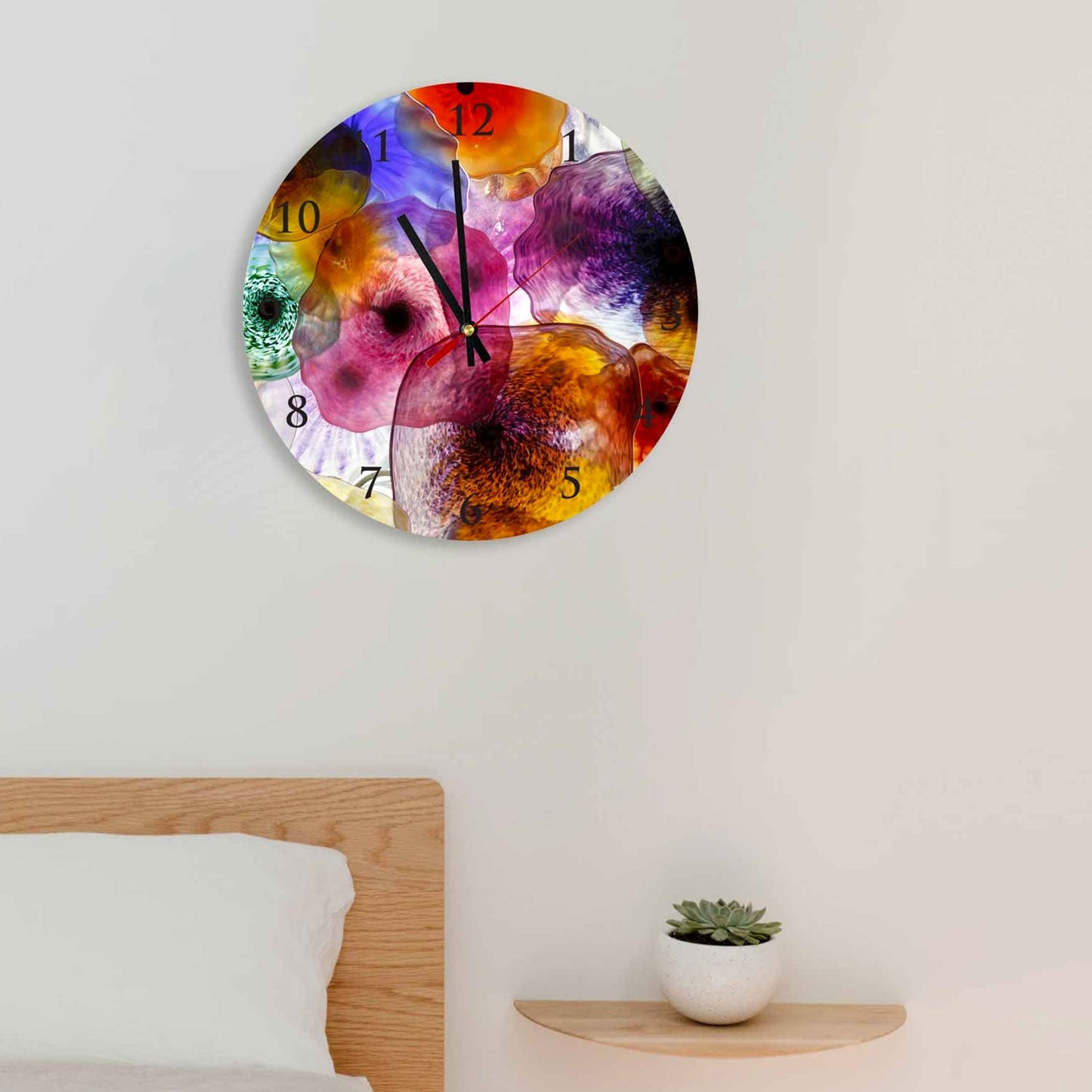#24 SERENA Colorful Jelly Fish Acrylic Wall Clock