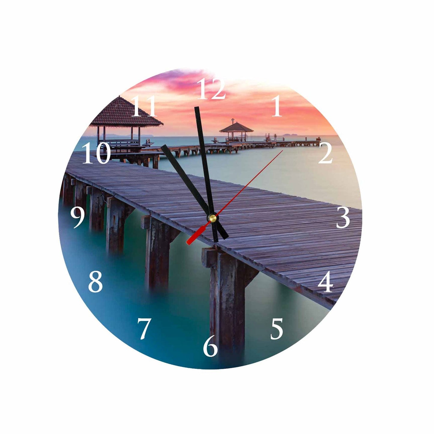 #3 DREX Beach Bridge Acrylic Wall Clock