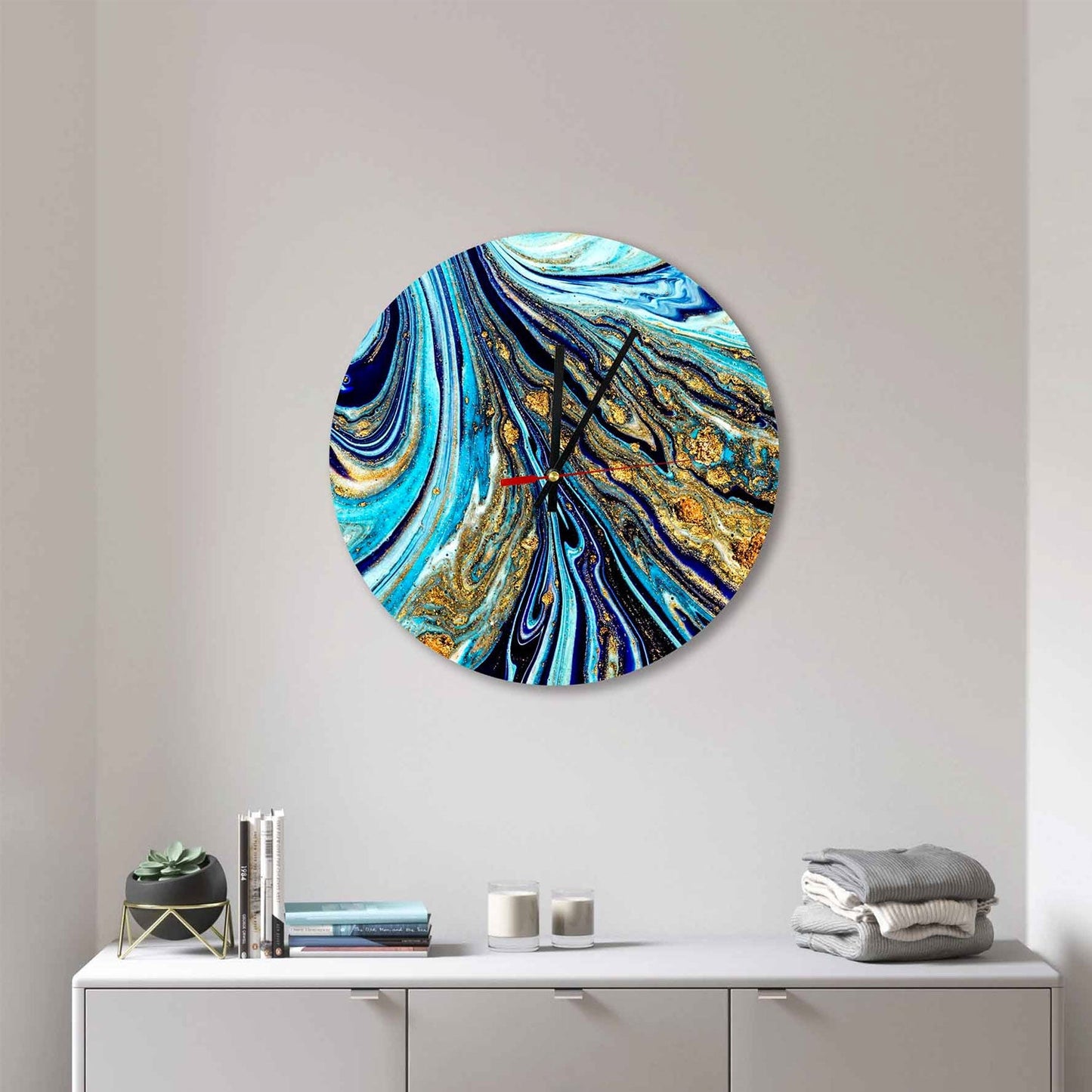 #33 CRIS Royal Lava Abstract Acrylic Wall Clock