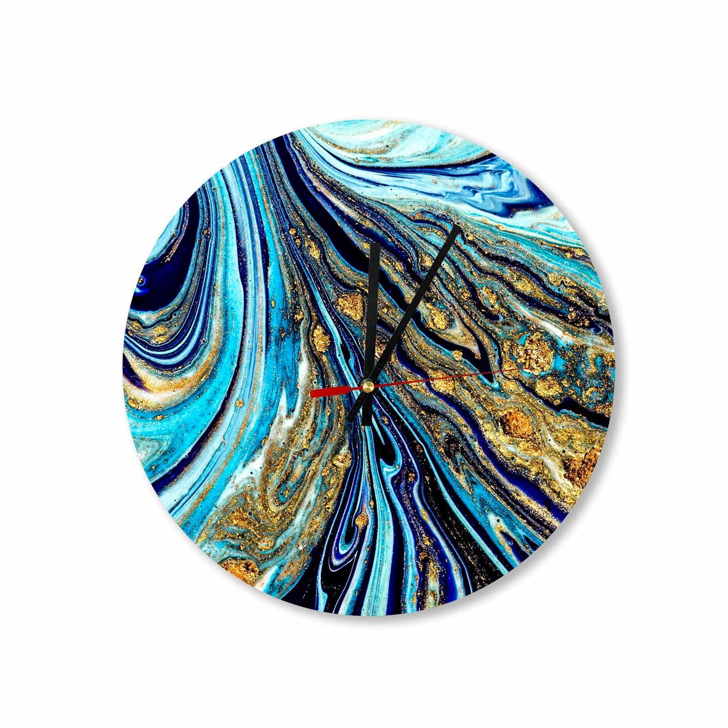 #33 CRIS Royal Lava Abstract Acrylic Wall Clock