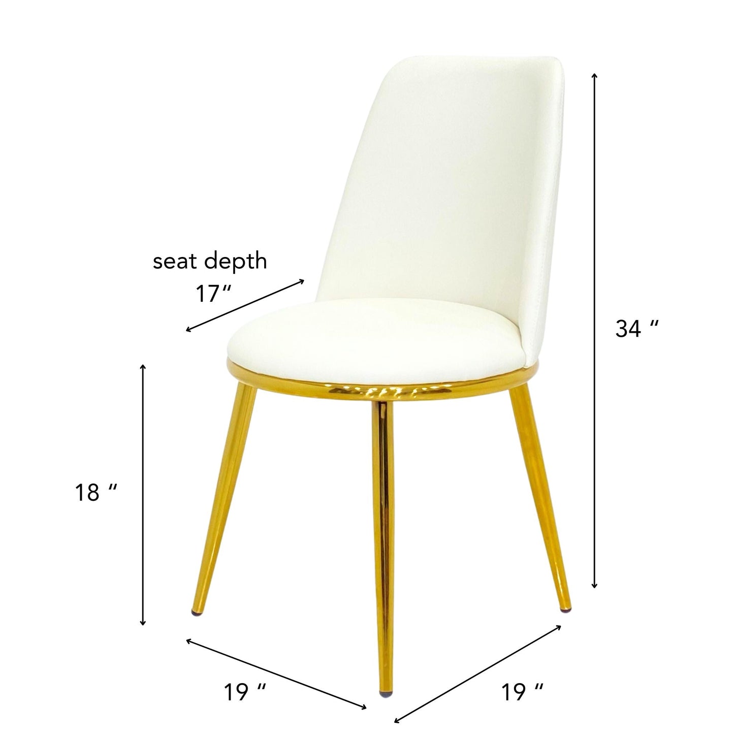 SC-404 TOKIO White Dining Chair