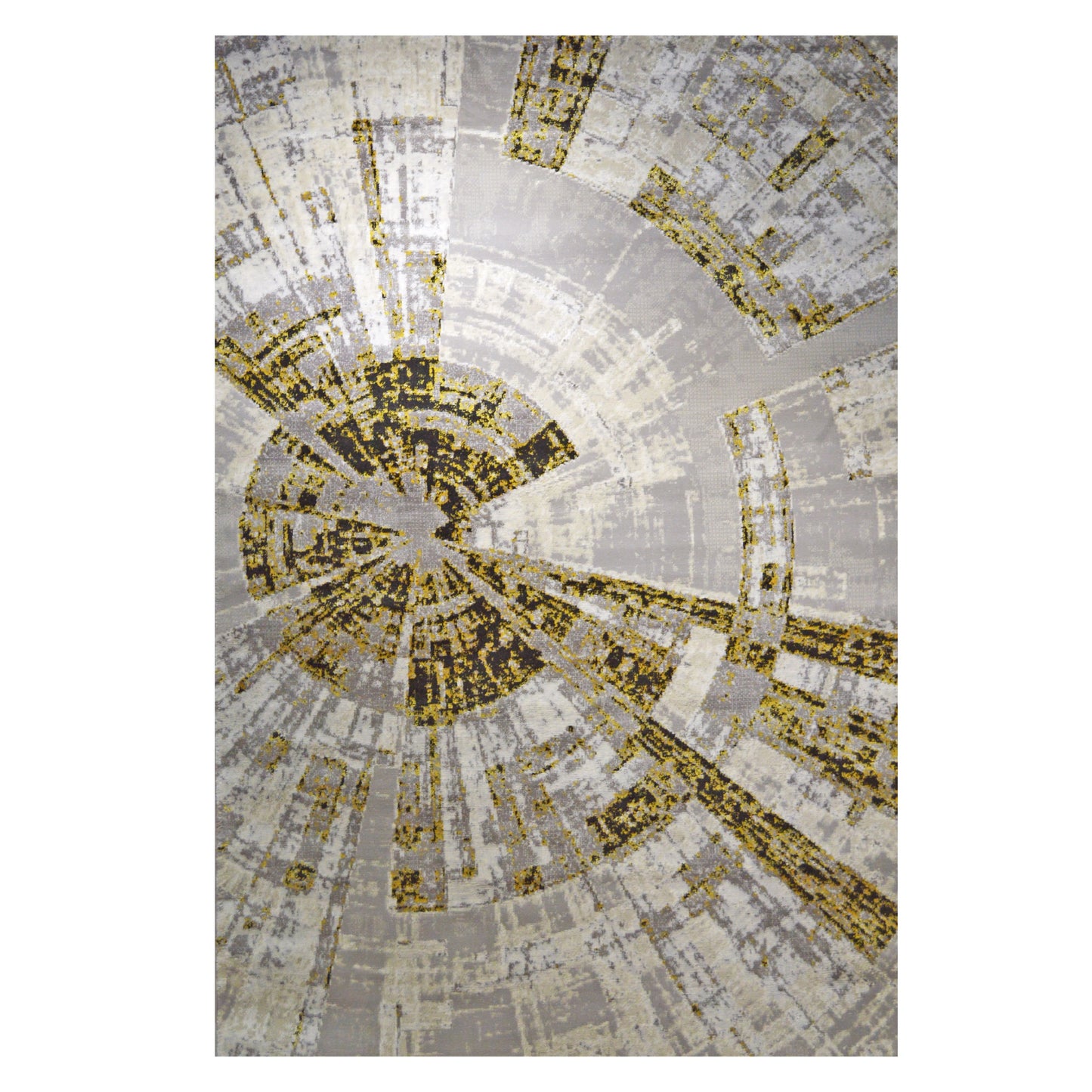 GS-6553 GOL ANTIK Collection Grey Gold and Black Warp Rug