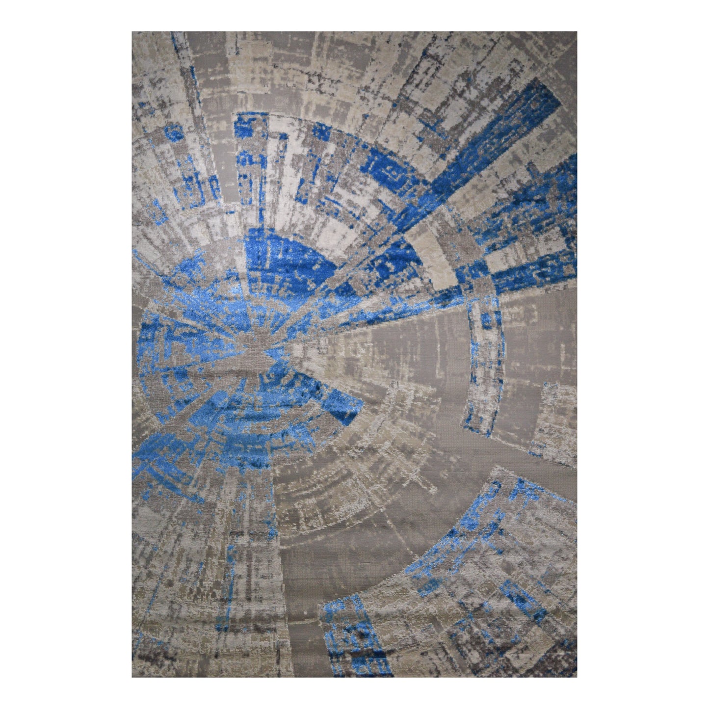 ANTIK Collection Grey and Blue Warp Rug