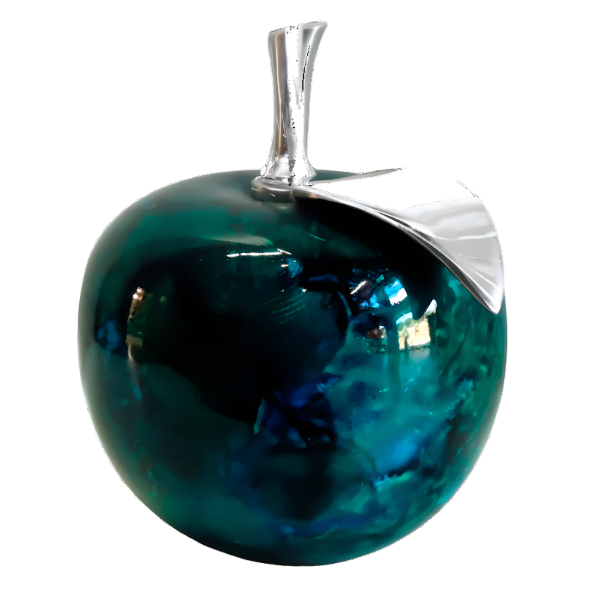 APPLE Sculpture Shades of Blue Large