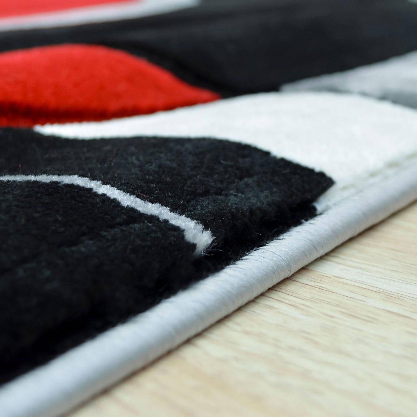 GRMI24 BANE Grey and Black Polypropylene Area Rug