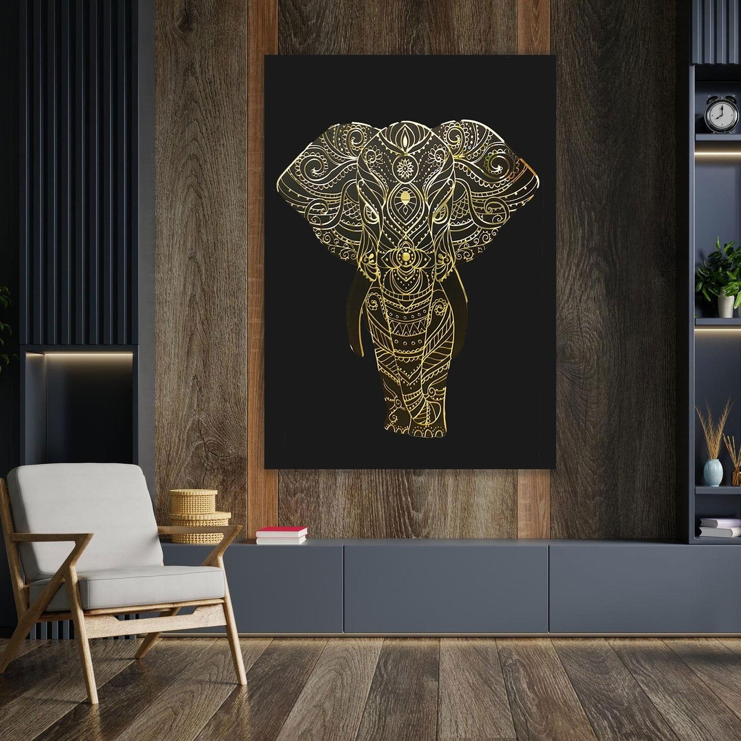 PALC-58 BRONIX 3D Elephant Acrylic Mirror Prints