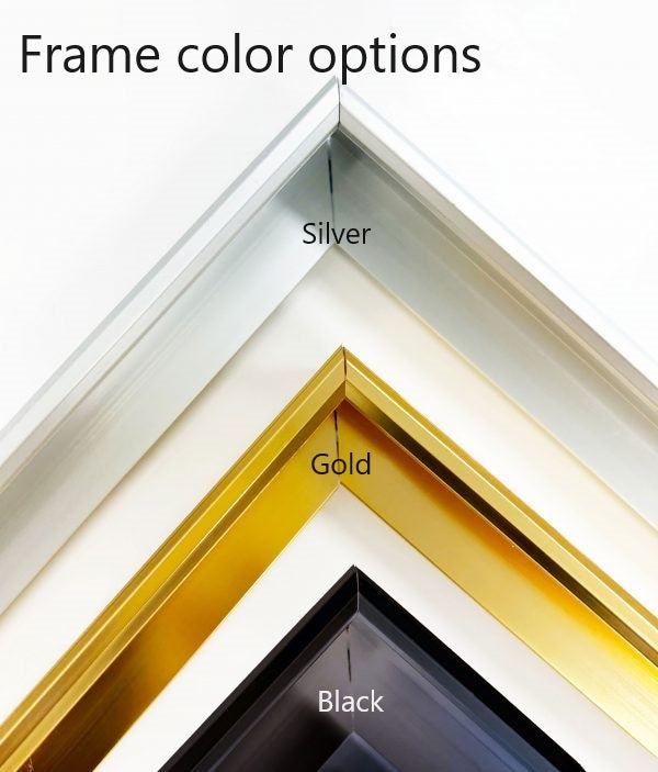 NC-70 GILDED Blue and Gold Horizon Modern Wall Art TG