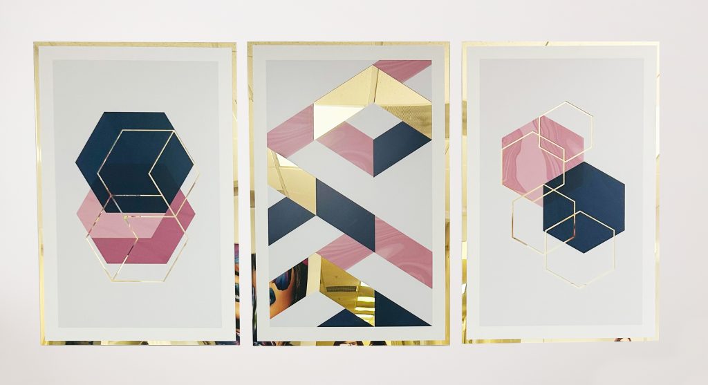 PALC-70 EROS Abstract Shapes Acrylic Mirror Prints