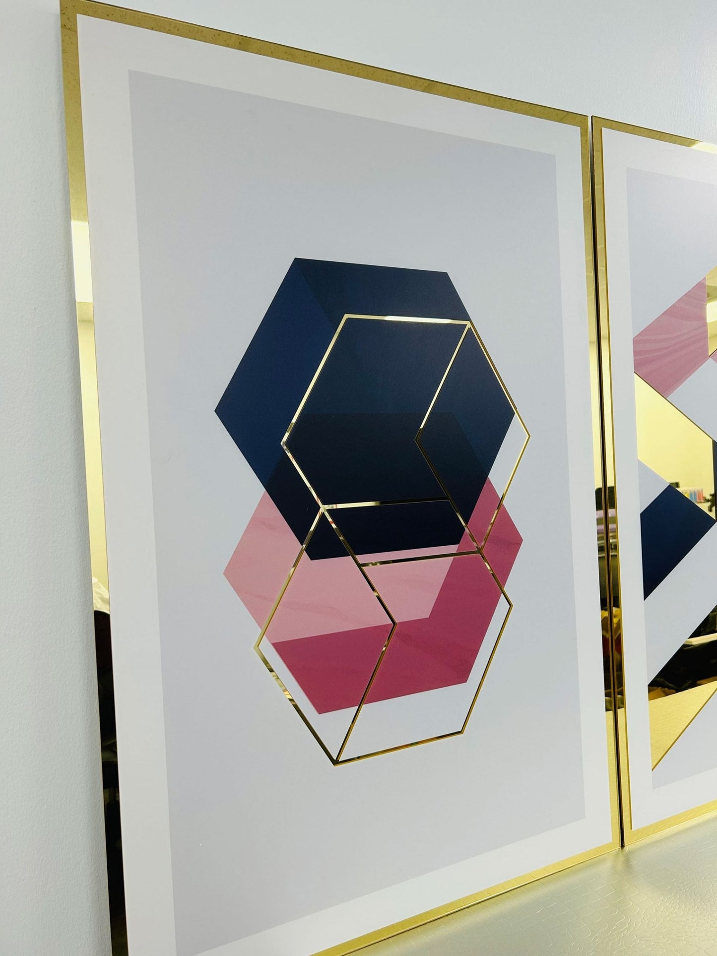 PALC-70 EROS Abstract Shapes Acrylic Mirror Prints