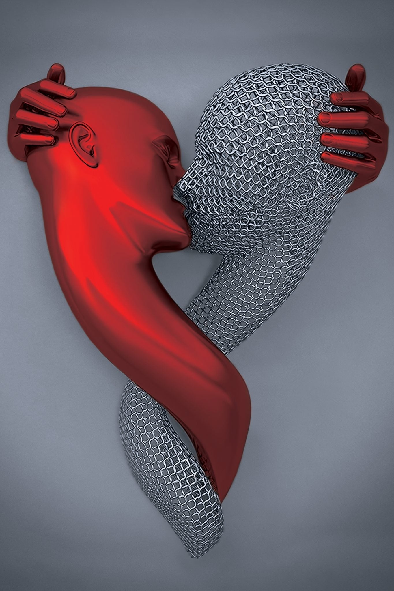 SULC-48 MAYA Ruby Romantic Figures Modern Wall Art TG