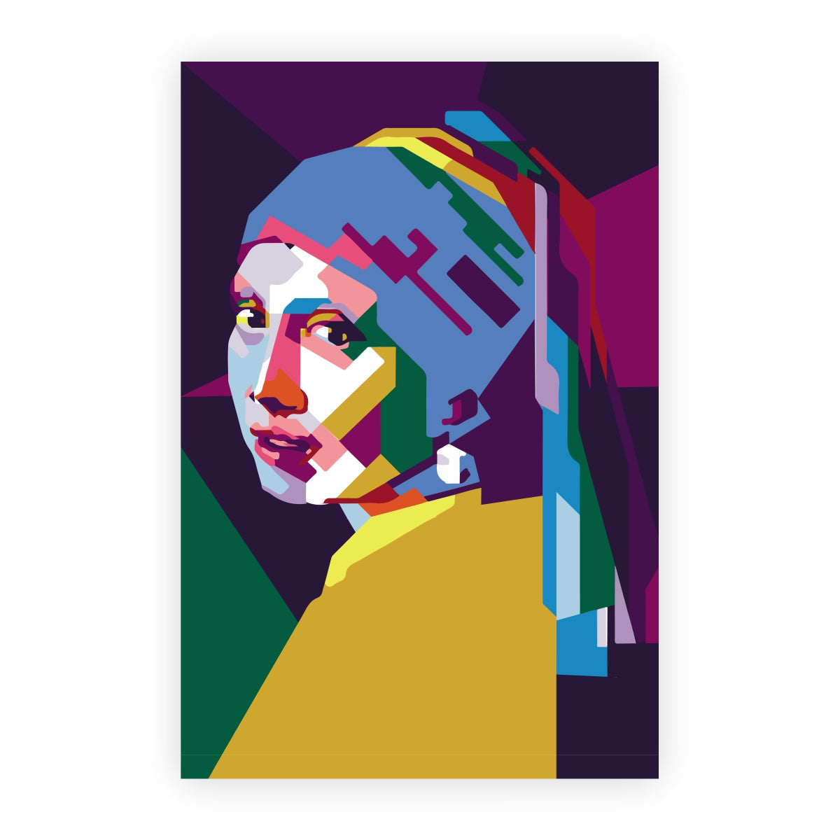 POP-02 DAME Radiant Girl Pop Art Modern Wall Art TG