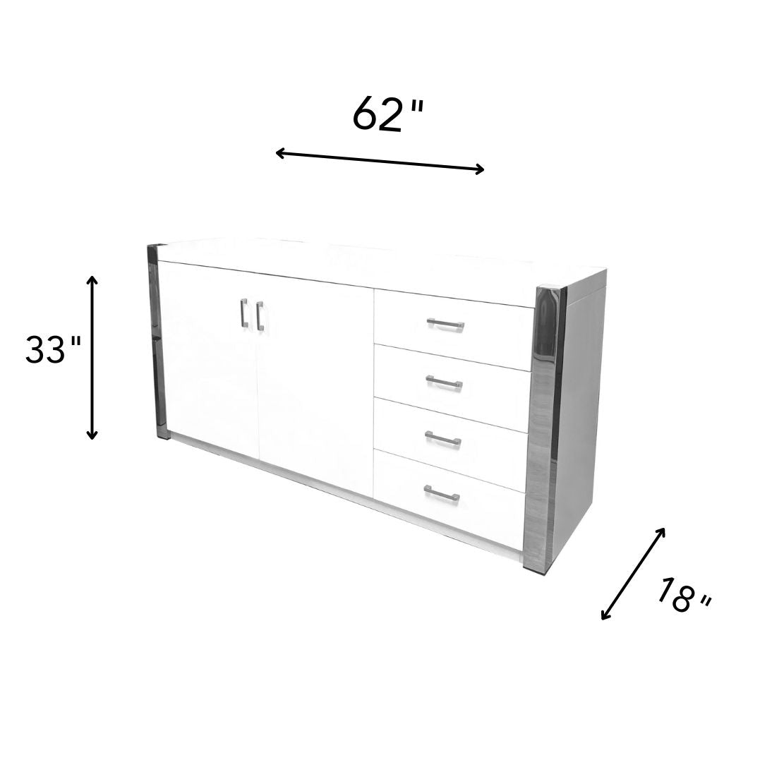 KA2199 GR PARIS Matt Grey Buffet