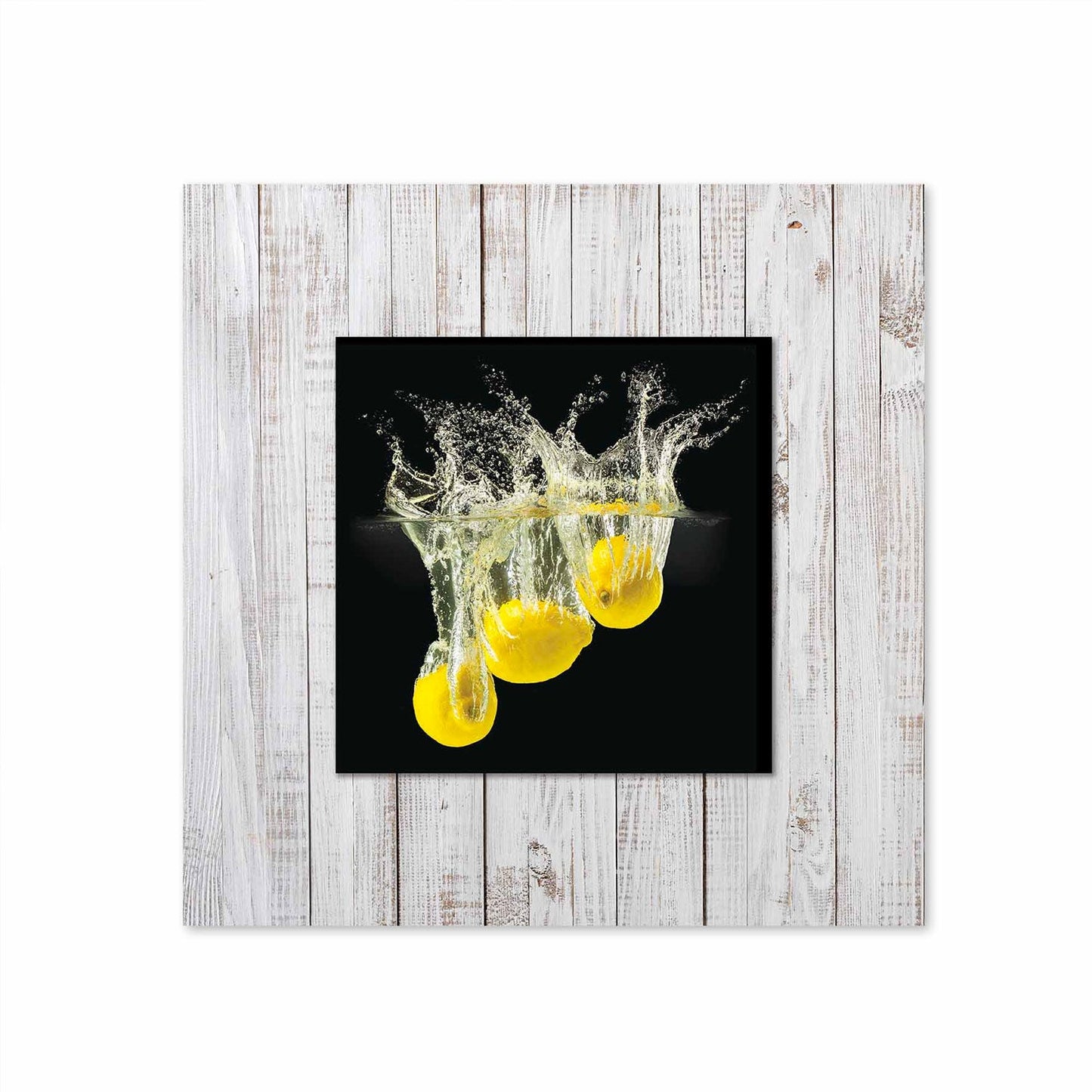 PYLOR Lemon with Background Fine Acrylic Wall Art