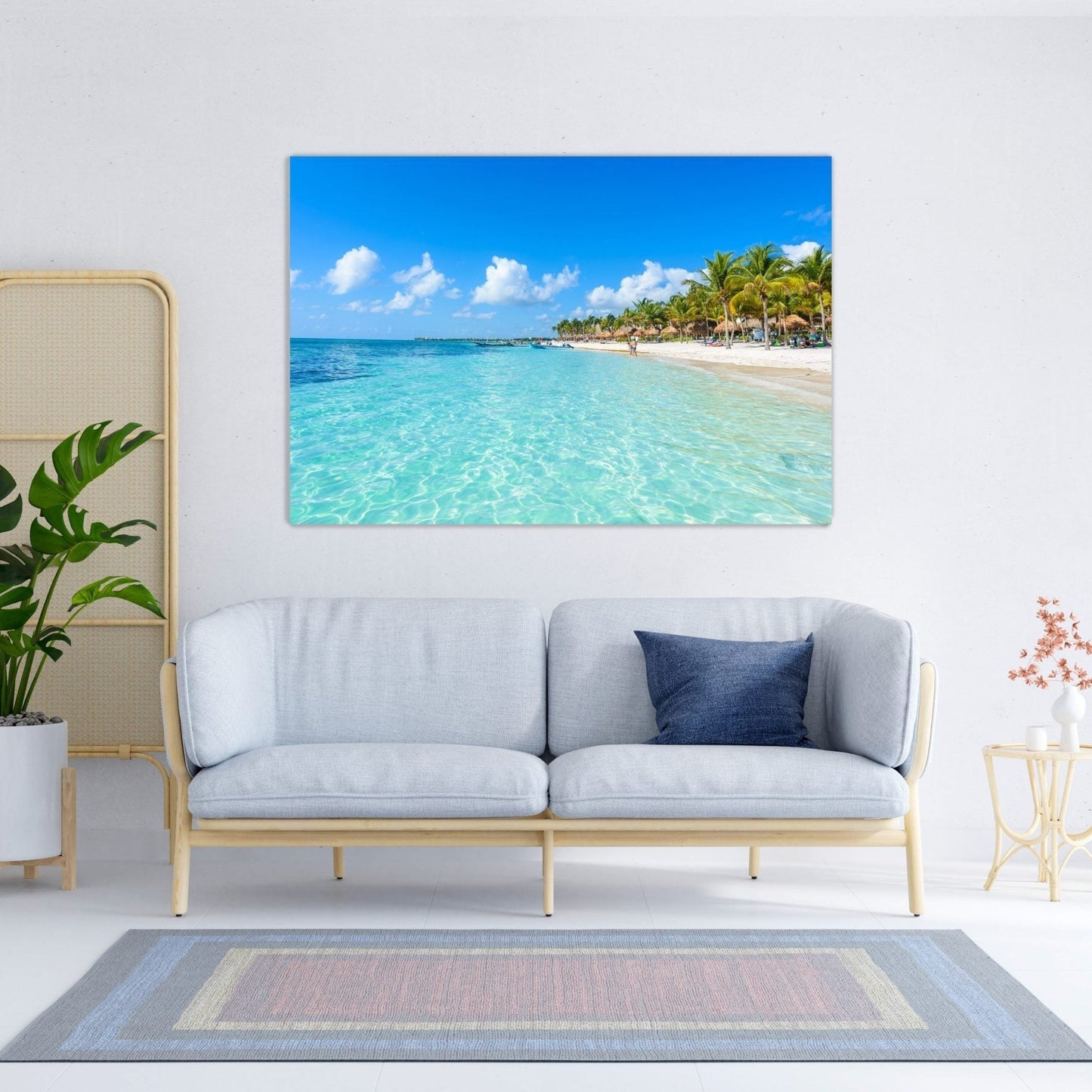 NC-03 SANDY Tropical Beach Modern Wall Art TG