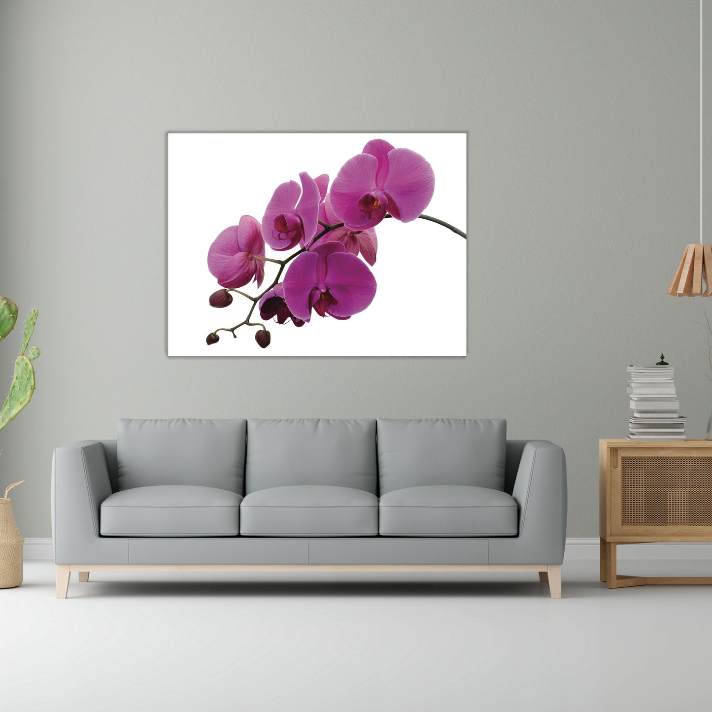 NC-08 PURPLE Orchid Radiance Modern Wall Art