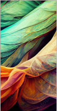 NC-100 SWIRL Abstract Colorful Modern Acrylic Wall Art