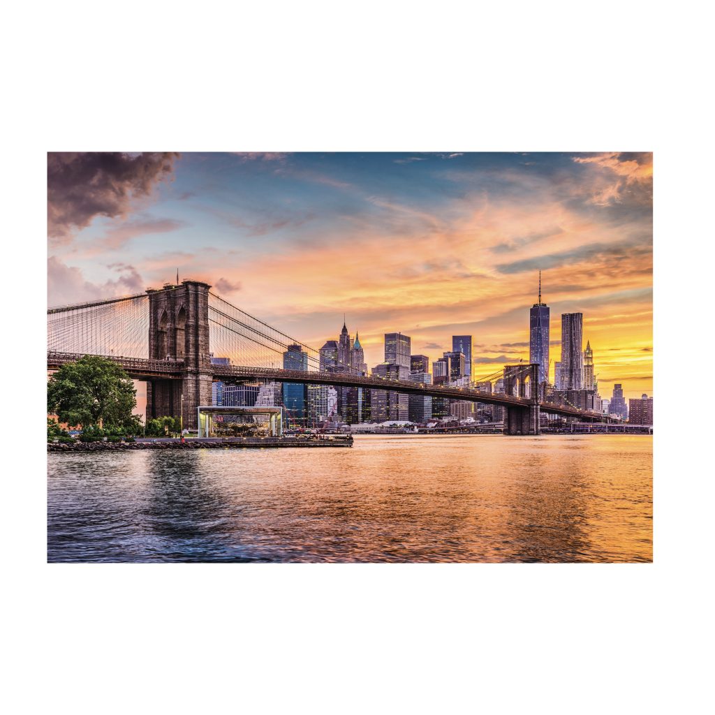 NC-17 BROOKLYN New York City Skyline Modern Acrylic Wall Art