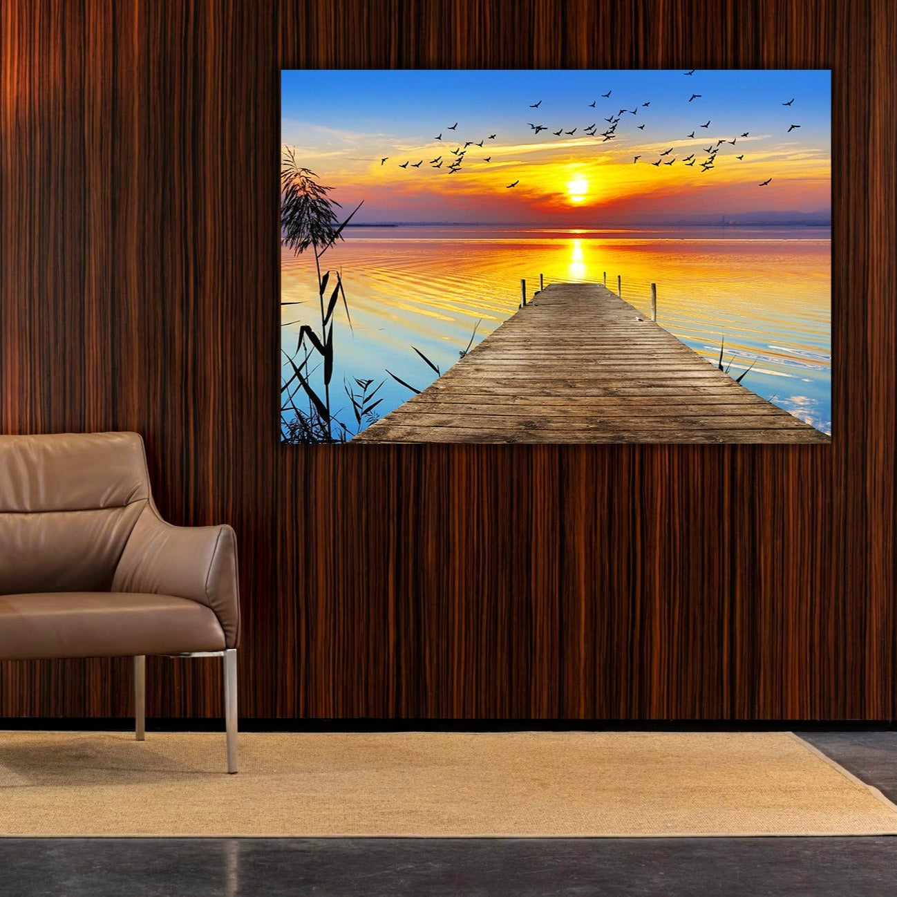 NC-19 AURORA Radiant Dawn's Vibrant Modern Wall Art TG
