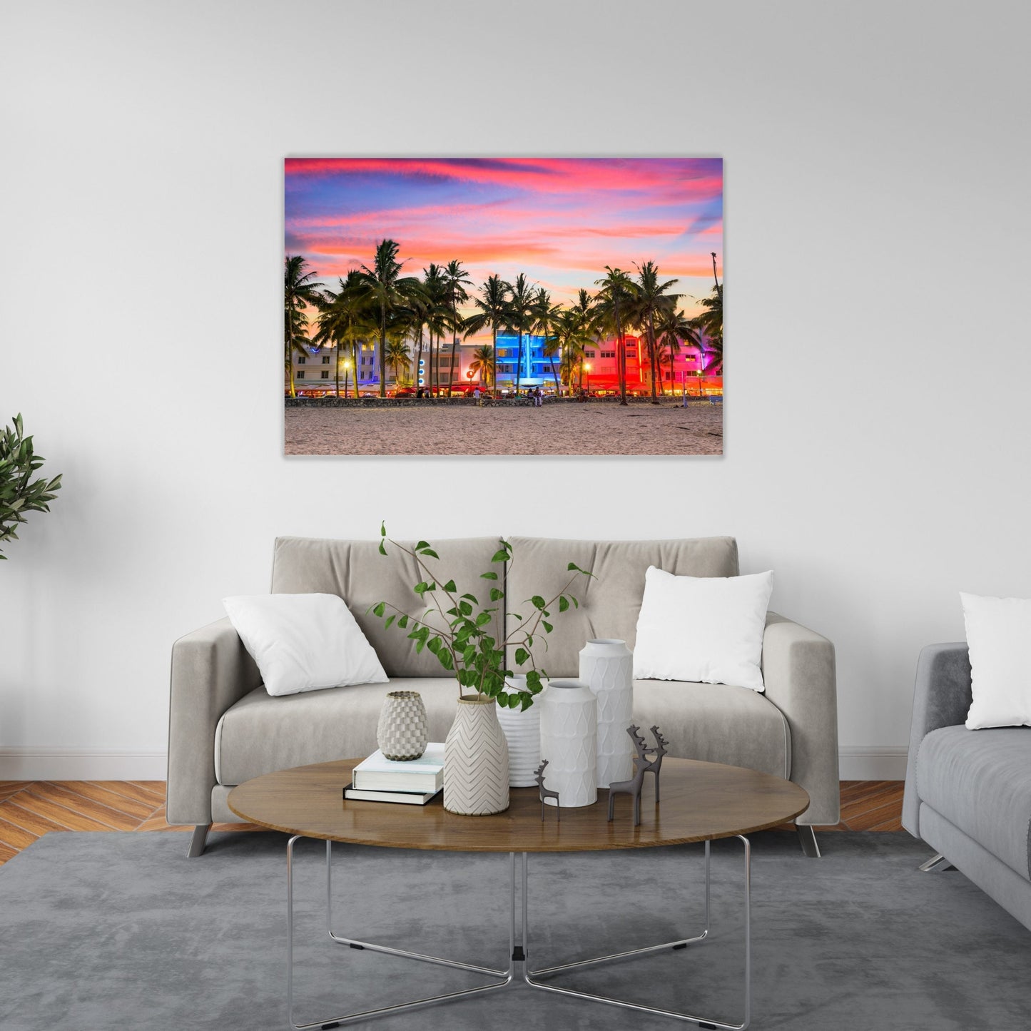 NC-21 DECO Miami Beach's Ocean Drive Modern Wall Art TG