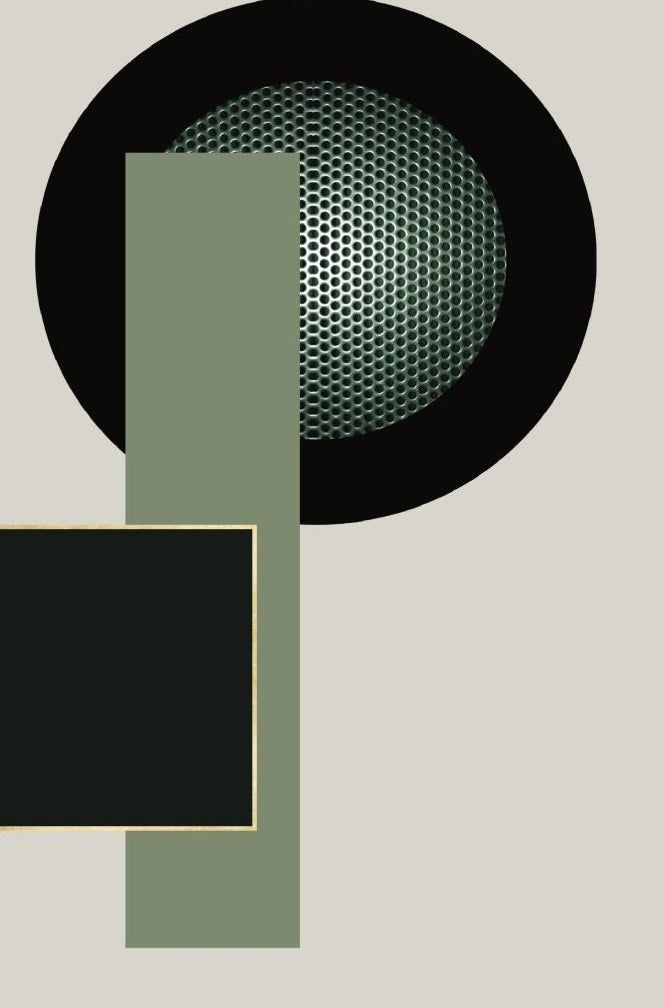 NC-28 ABE Olive Abstract Modern Wall Art TG