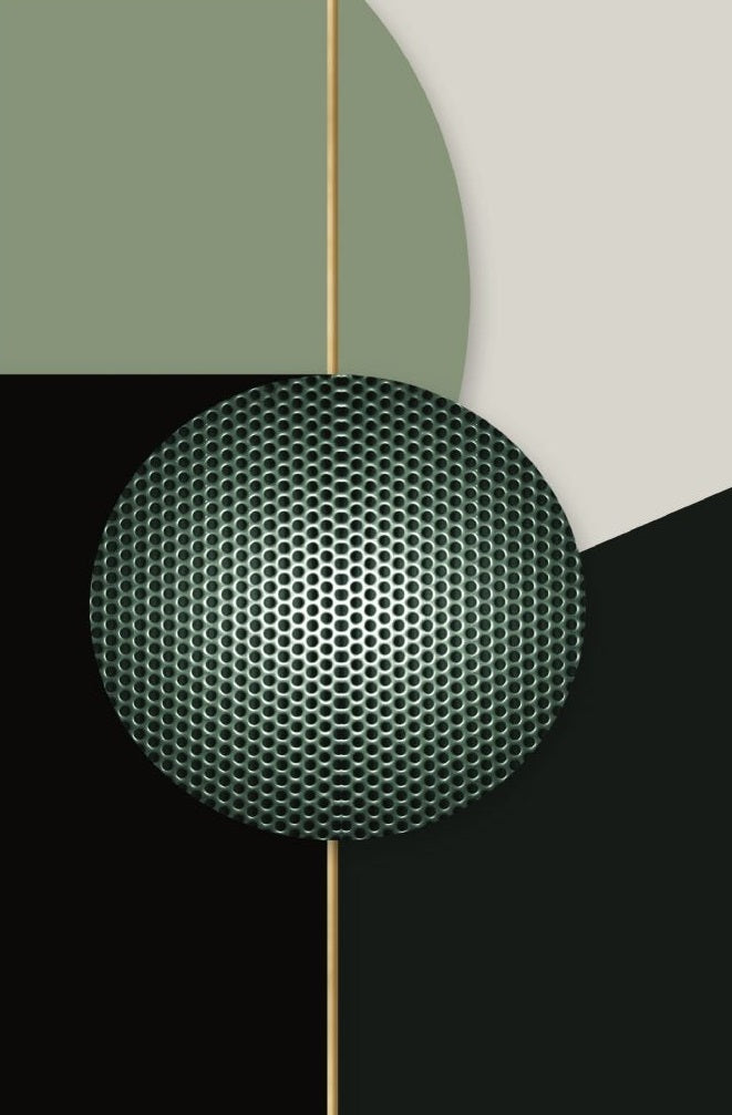 NC-28 ABE Olive Abstract Modern Wall Art TG