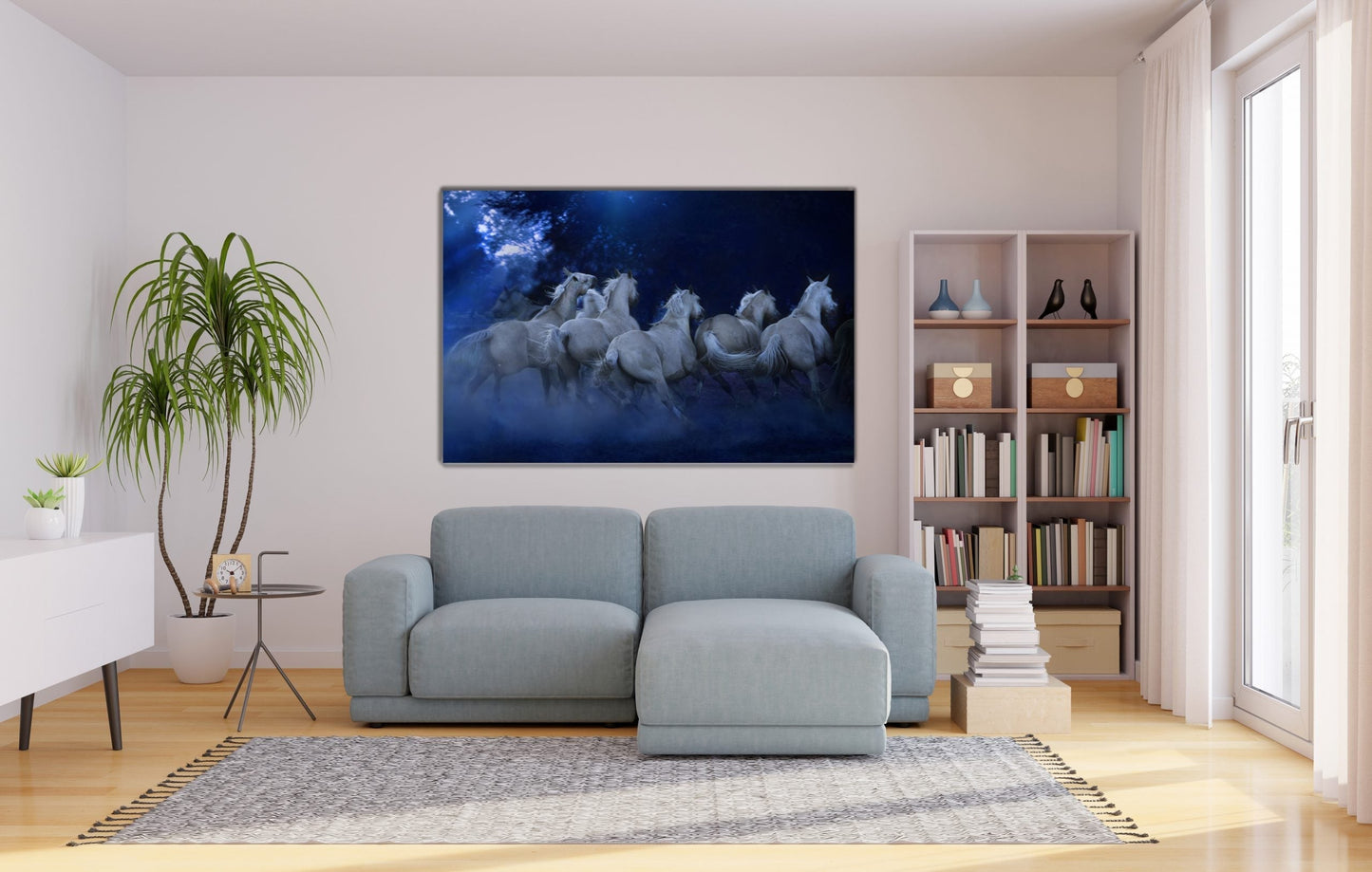 NC-40 EQUINE Horse Running Modern Wall Art TG