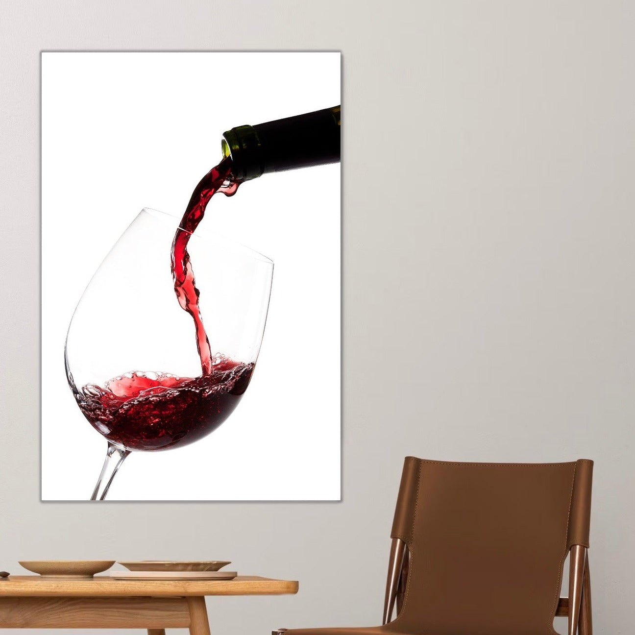 NC-47 WREN Red Wine Pouring Wall Art Print TG