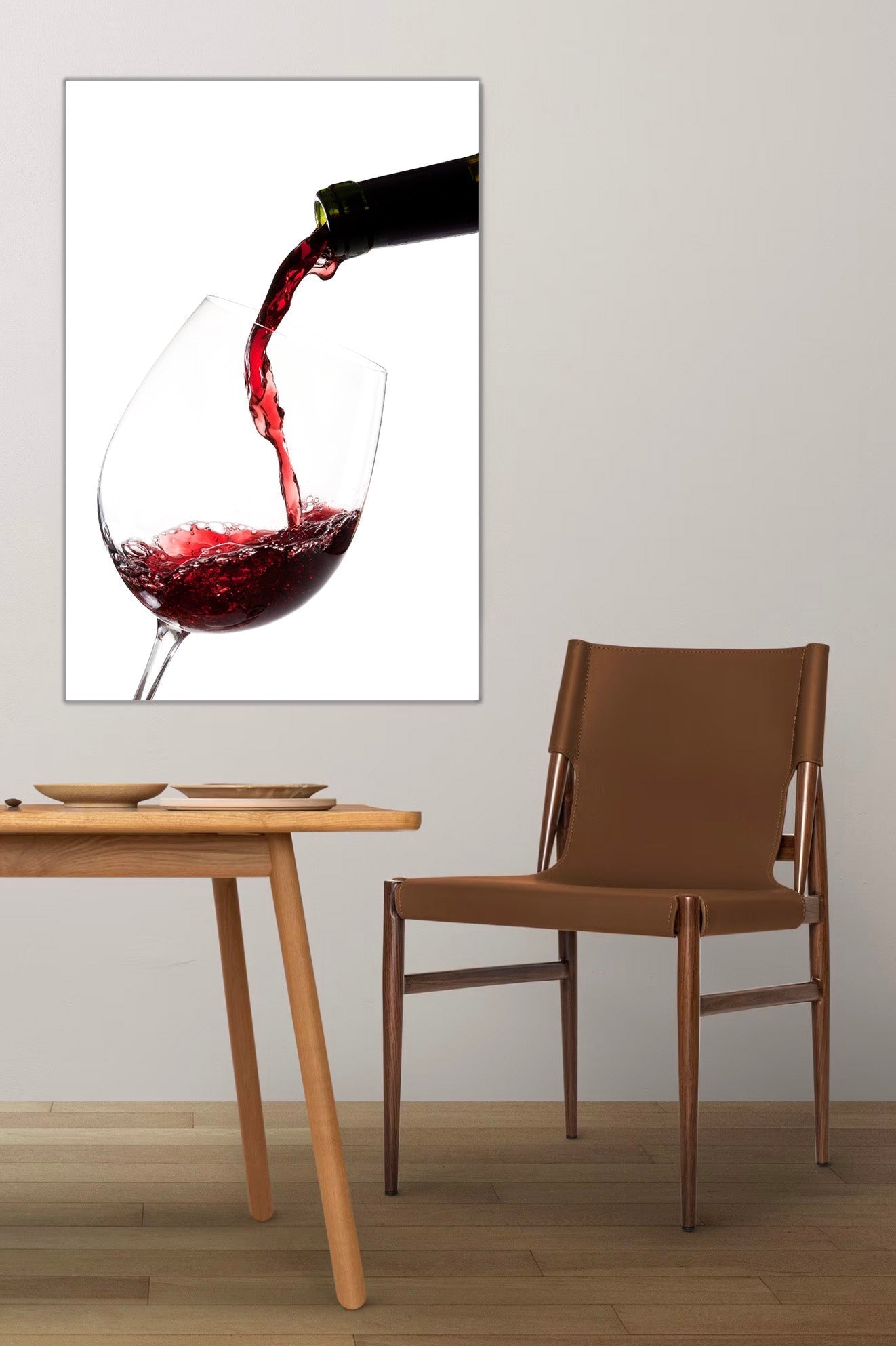 NC-47 WREN Red Wine Pouring Wall Art Print TG