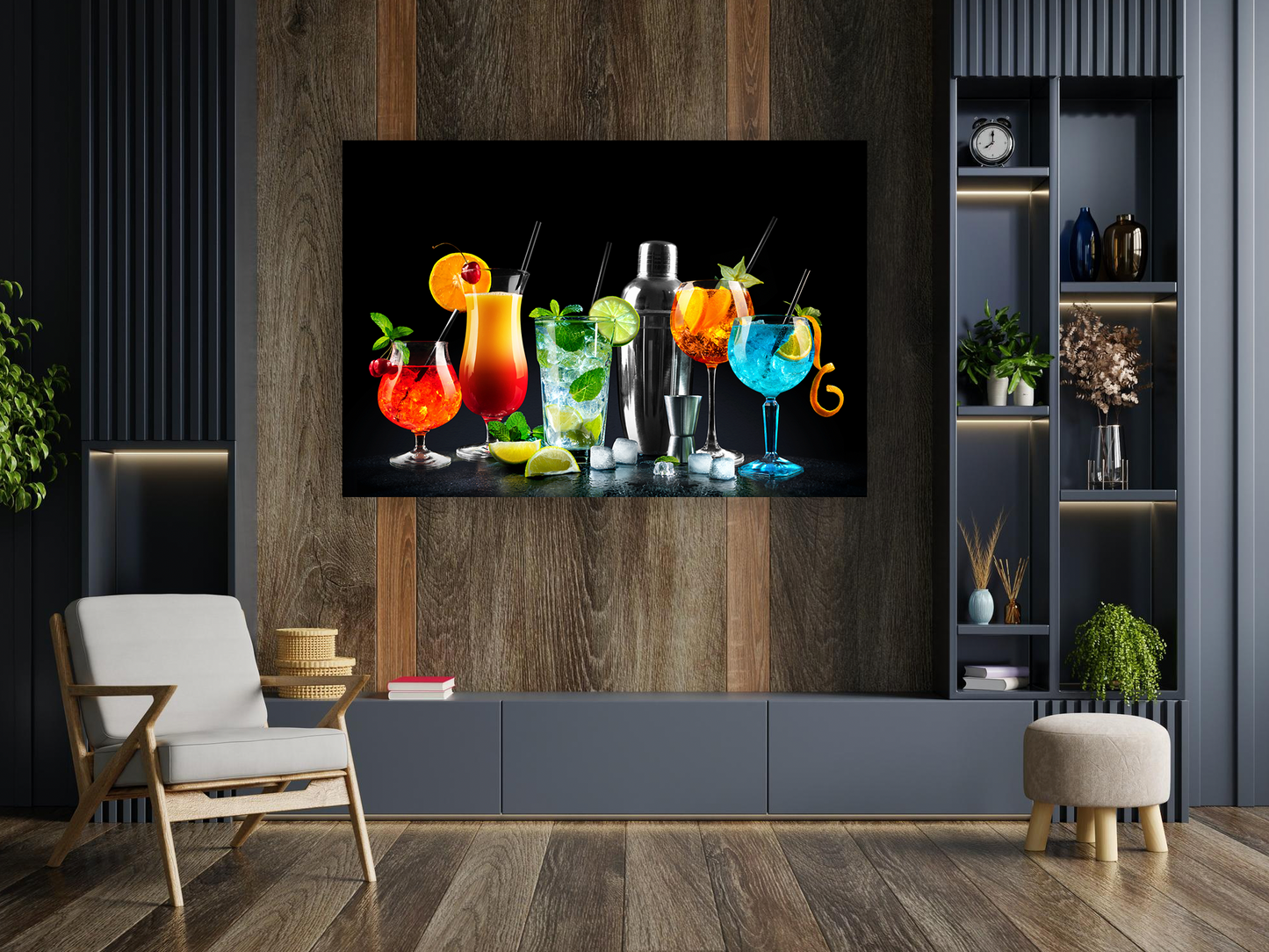 NC-69 CITRUS Fruit Cocktail Modern Wall Art TG