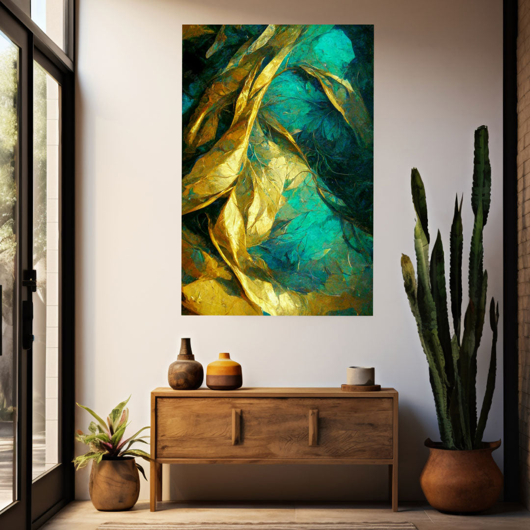 NC-75 NOUVA Elegant Floral Art Nouveau Acrylic Wall Art