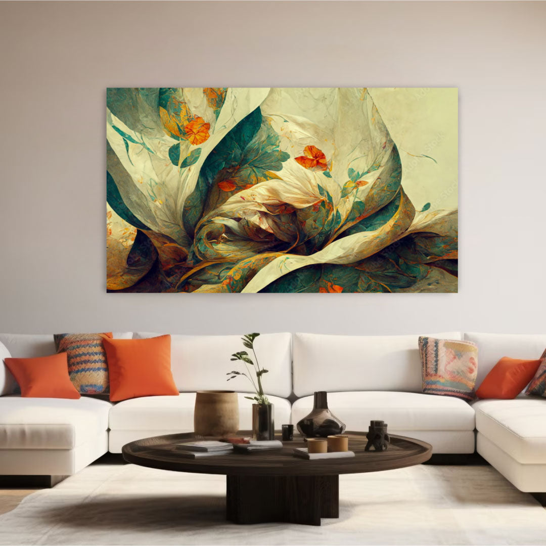 NC-81 POPPY Nature Floral Modern Wall Art TG