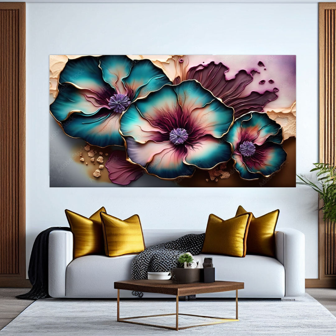 NC-87 VIOLET Bright Orchid Modern Wall Art TG