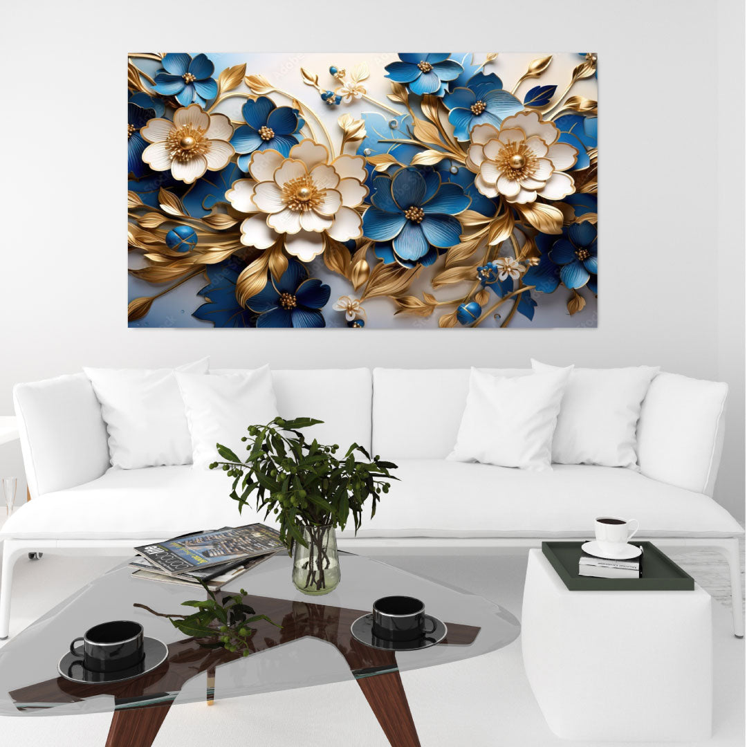 NC-89 JASMINE Floral 3D Modern Wall Art TG