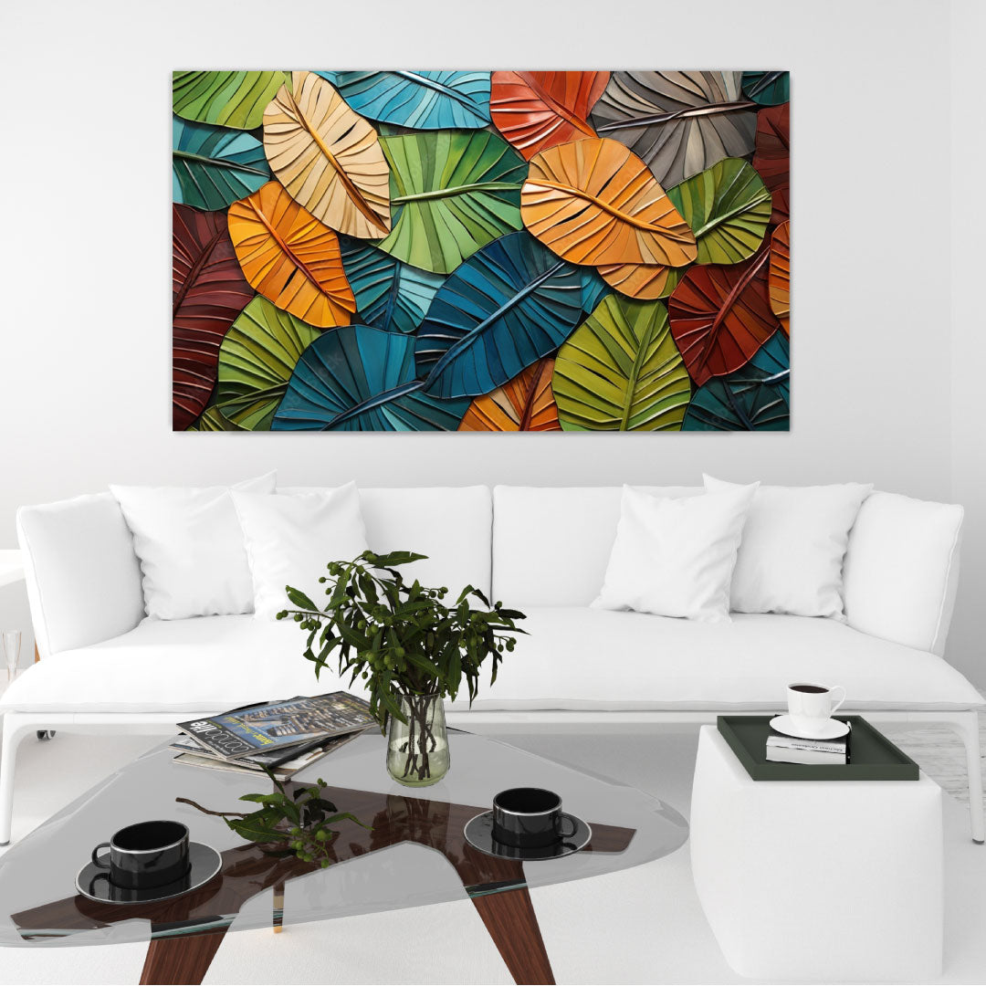 NC-90 AUTUMN Watercolor Painting Print in 3D Vision Wall Art TG