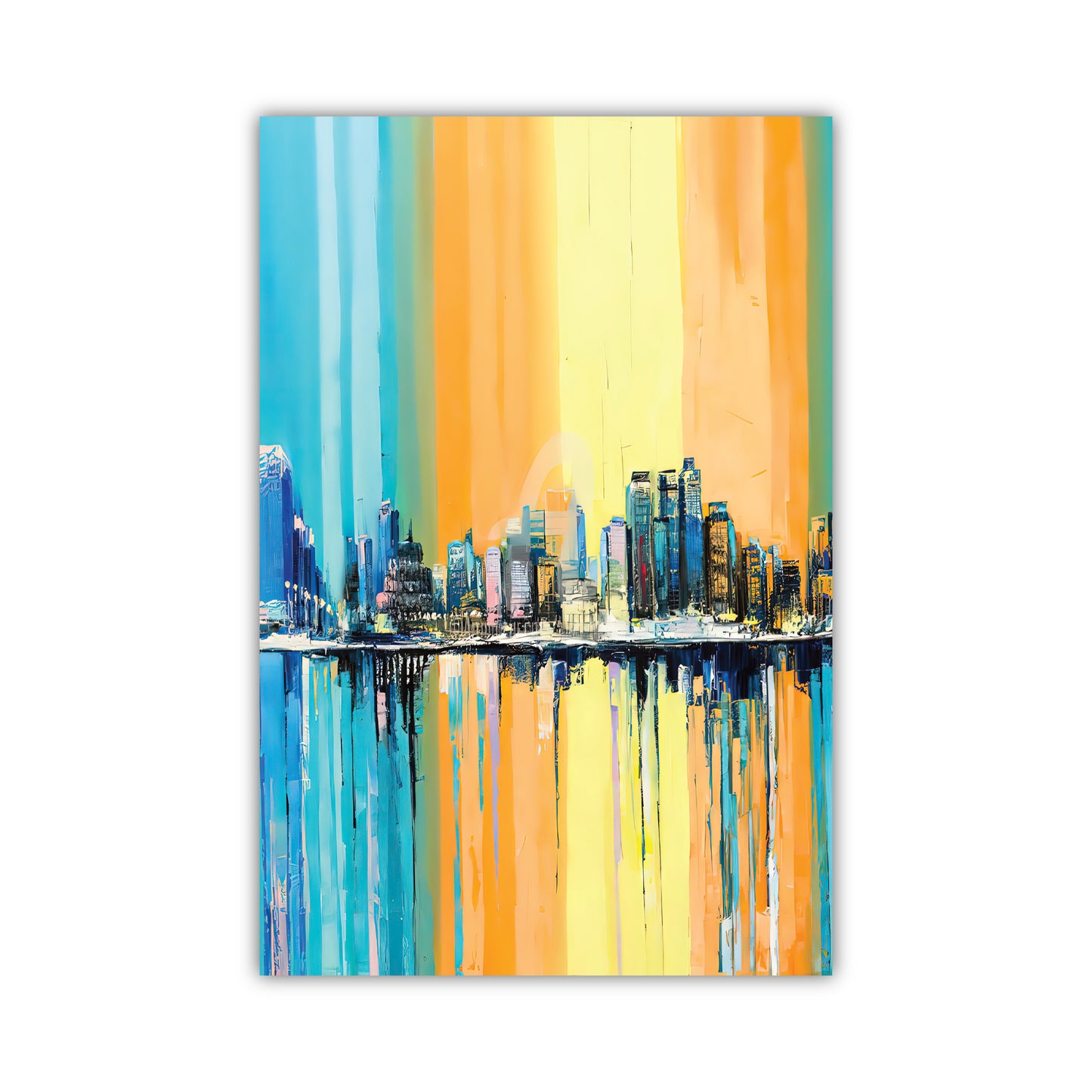 SP-16 NEON SKYLINE Modern Wall Art
