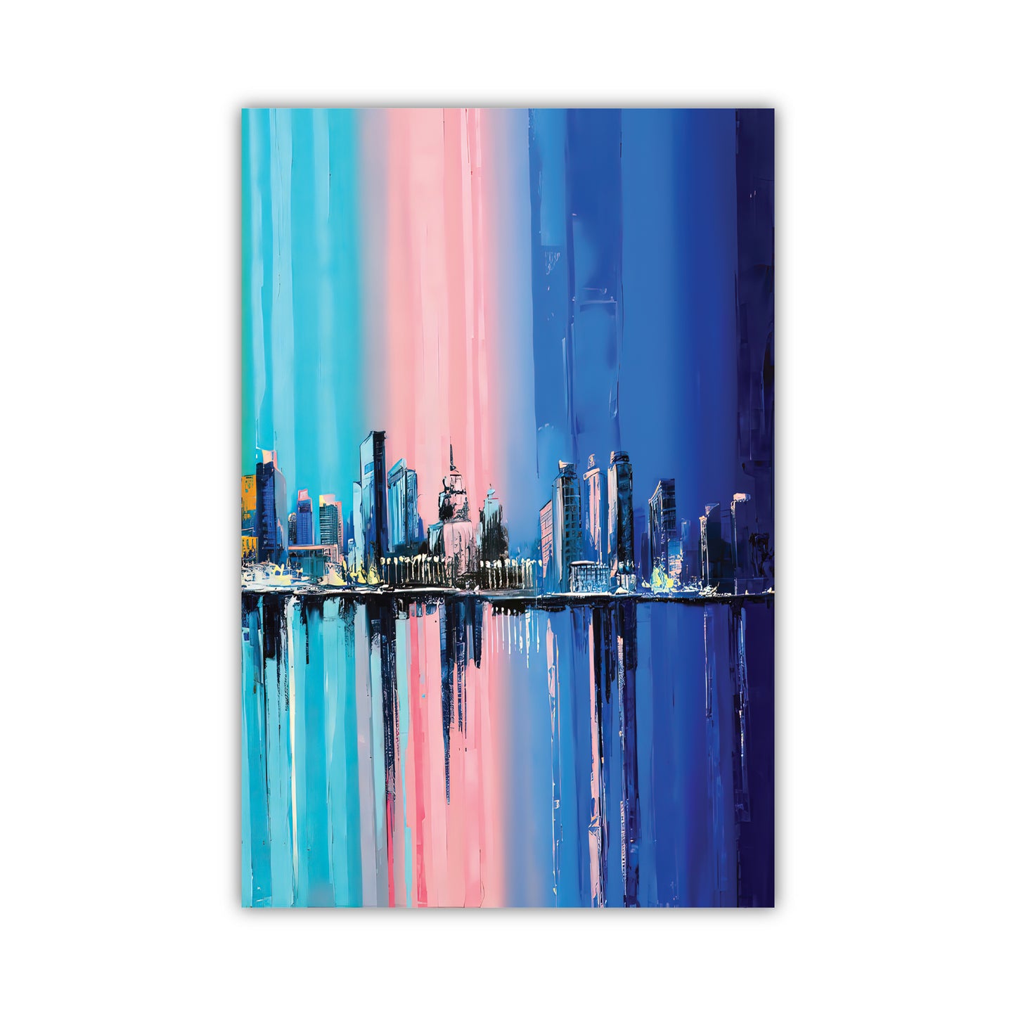 SP-16 NEON SKYLINE Modern Wall Art