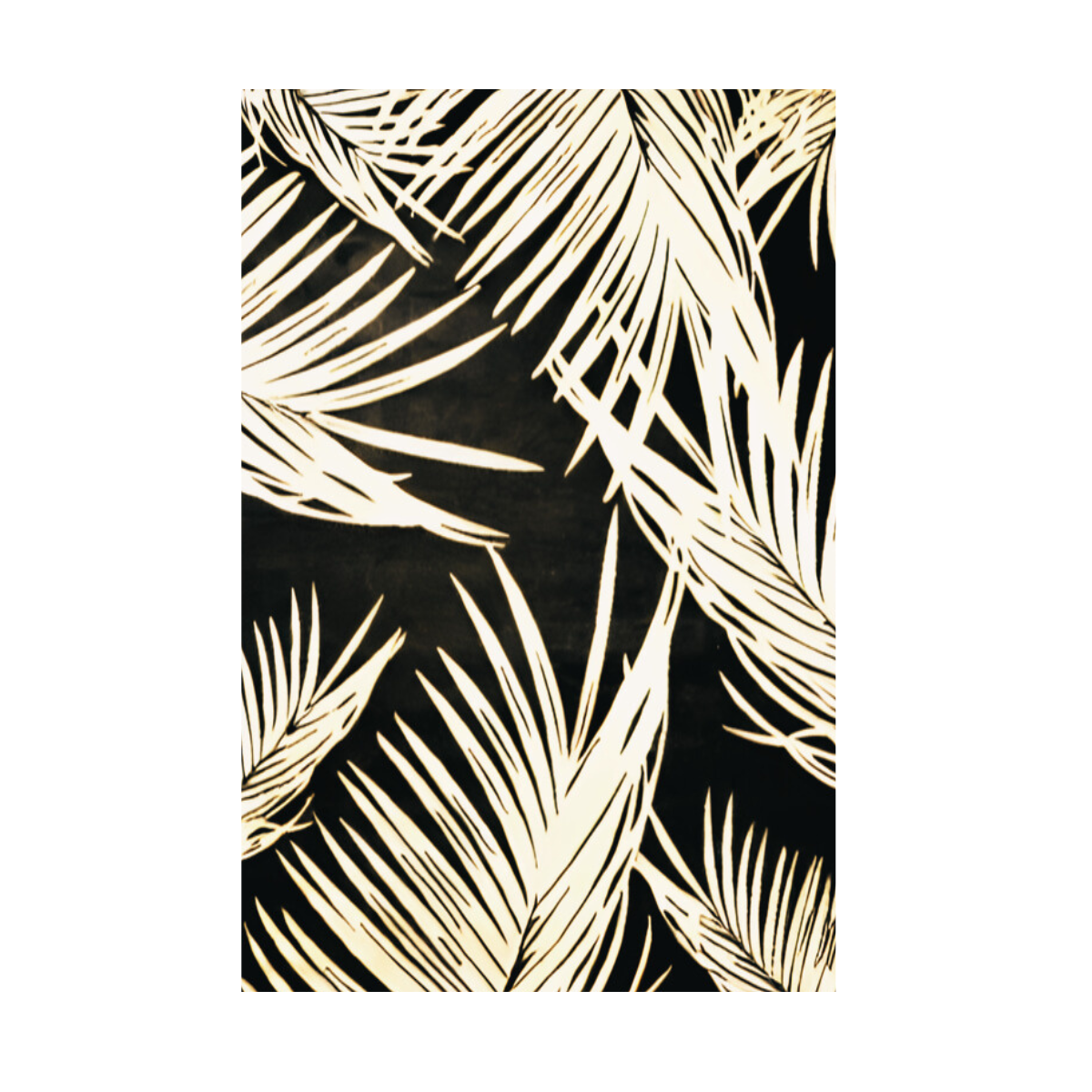 OLIMPIA Collection Palm Leaf Area Rug