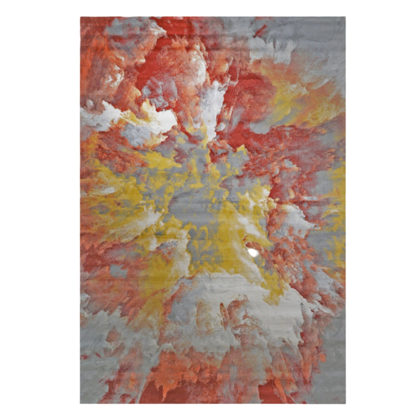 OLIMPIA Collection Terracota Yellow Gray and Beige Area Rug