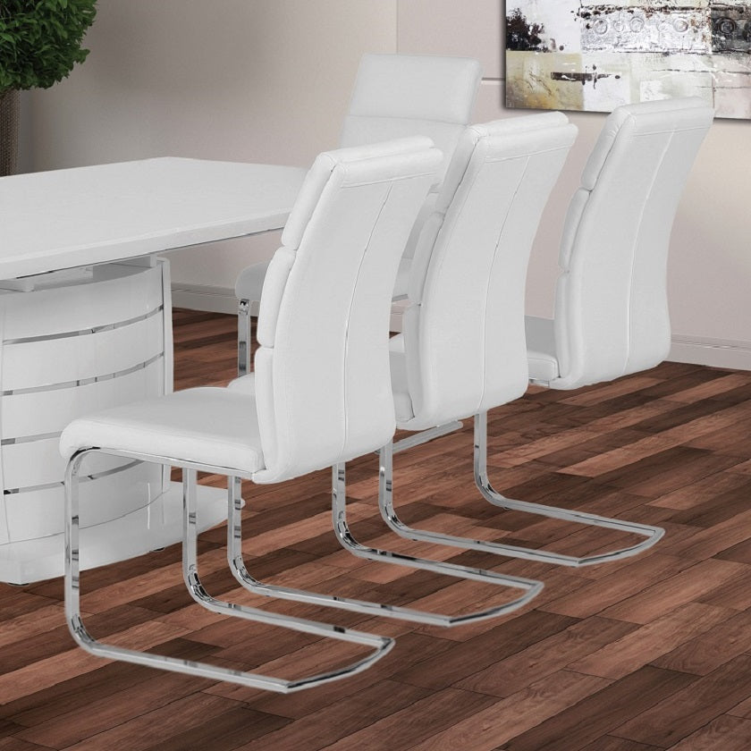 OU-1105 ELEGANT White Dining Chair