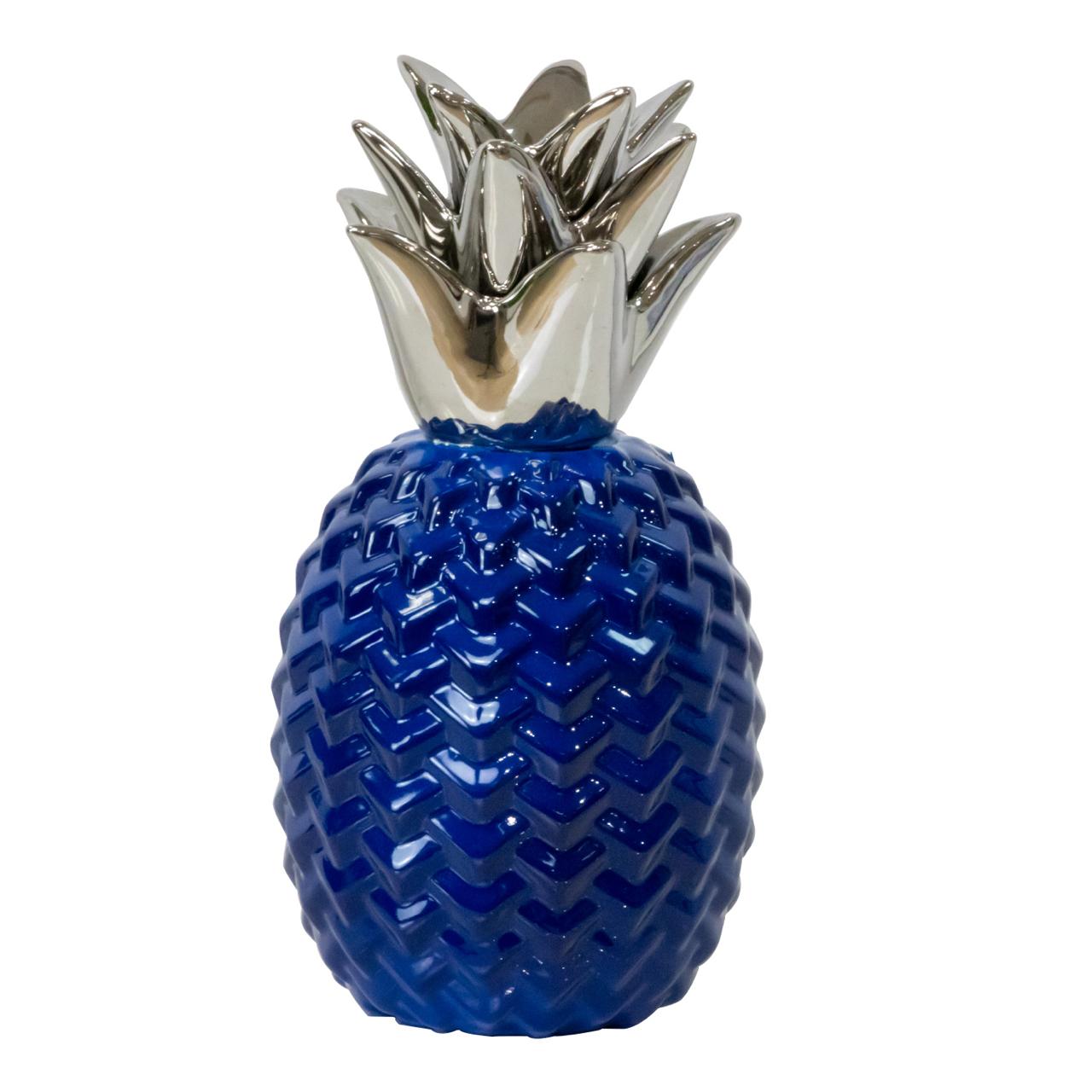 PINEAPPLE Ceramic Blue and Silver