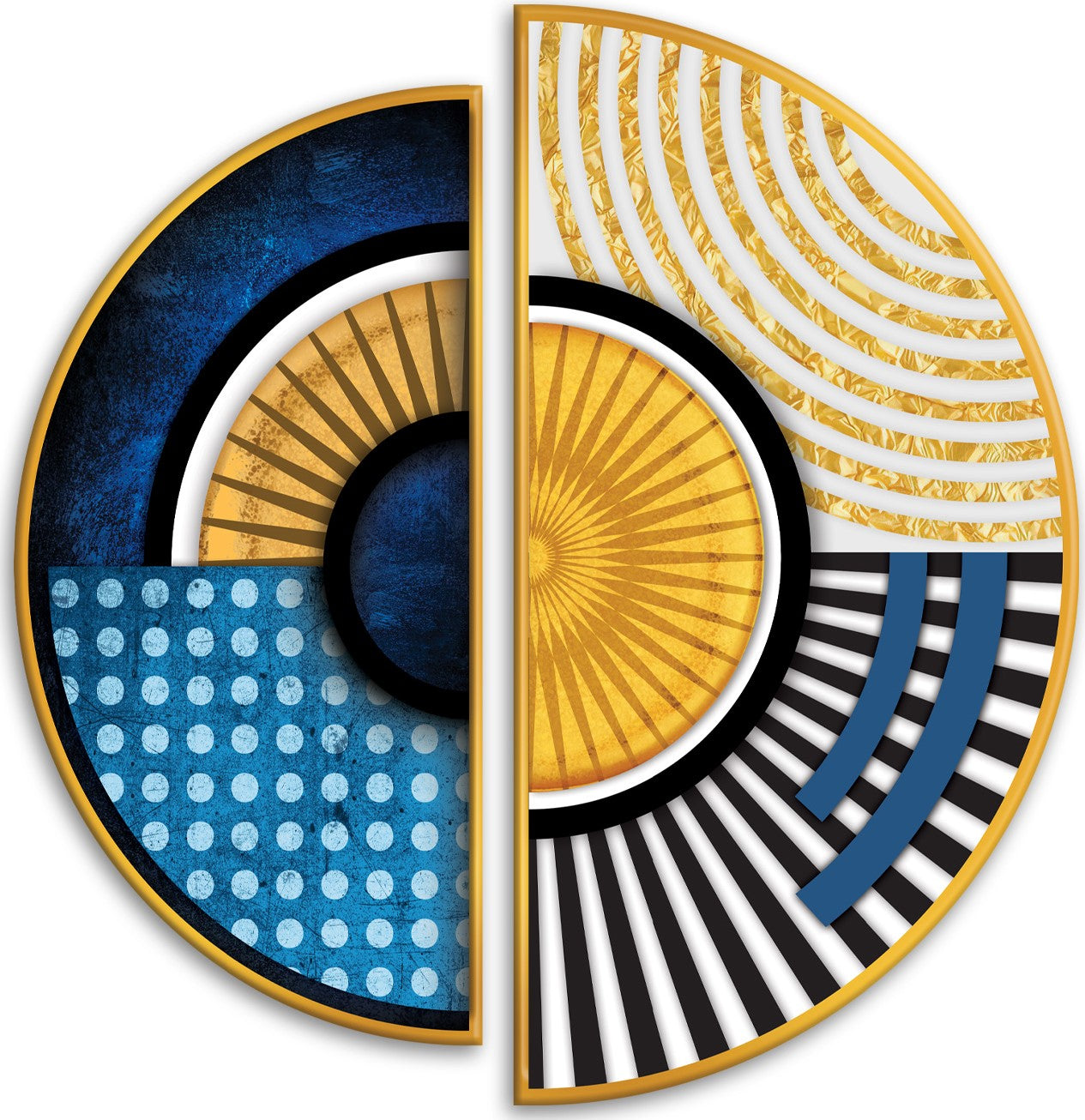 PALC-34 REVO 3D Modern Geometric Acrylic Mirror Prints