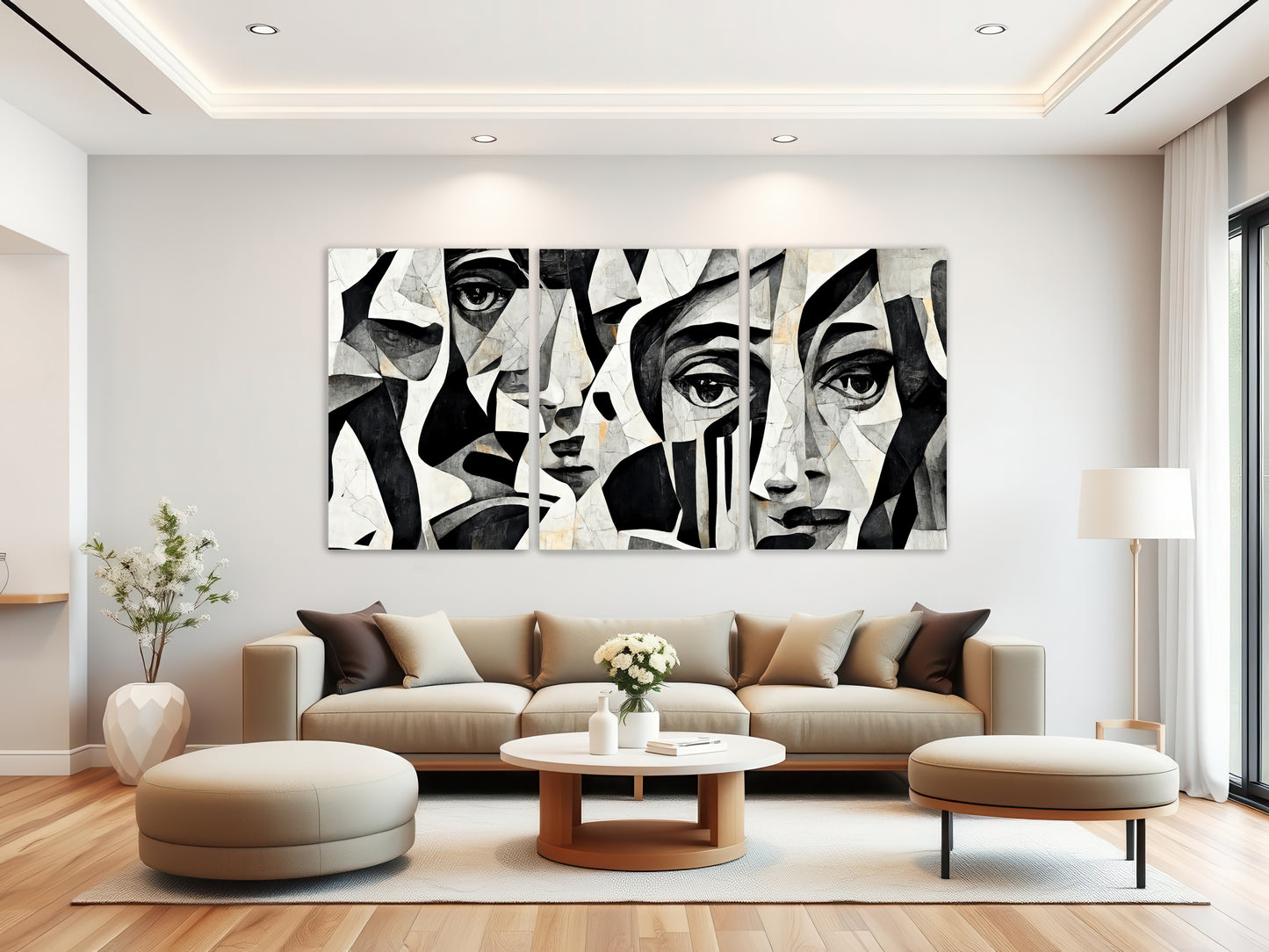 NC-123 FACES Acrylic Wall Art