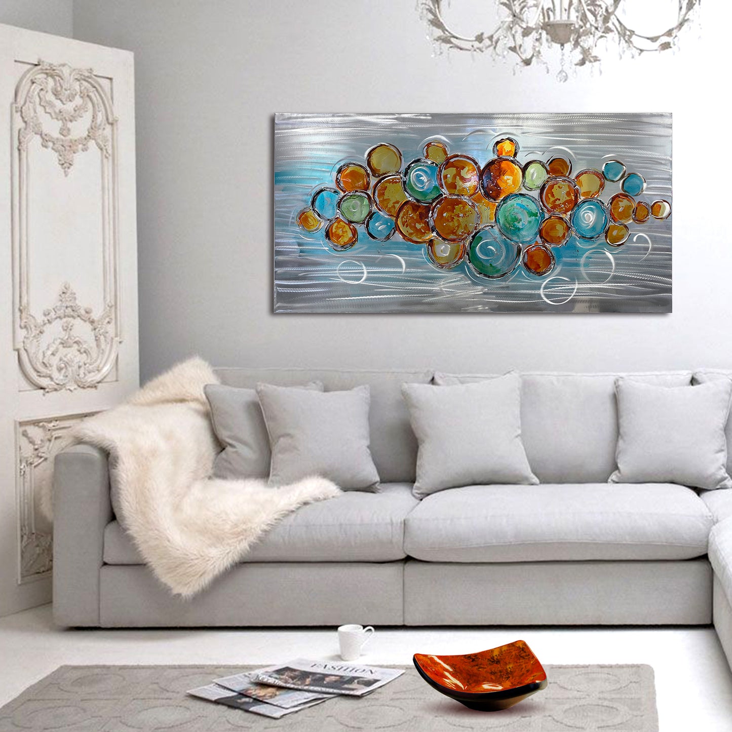BUBBLES Aluminum Canvas