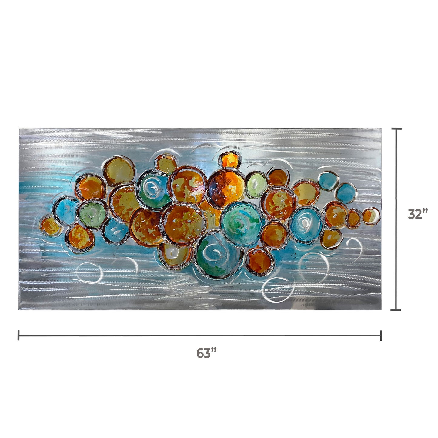 BUBBLES Aluminum Canvas